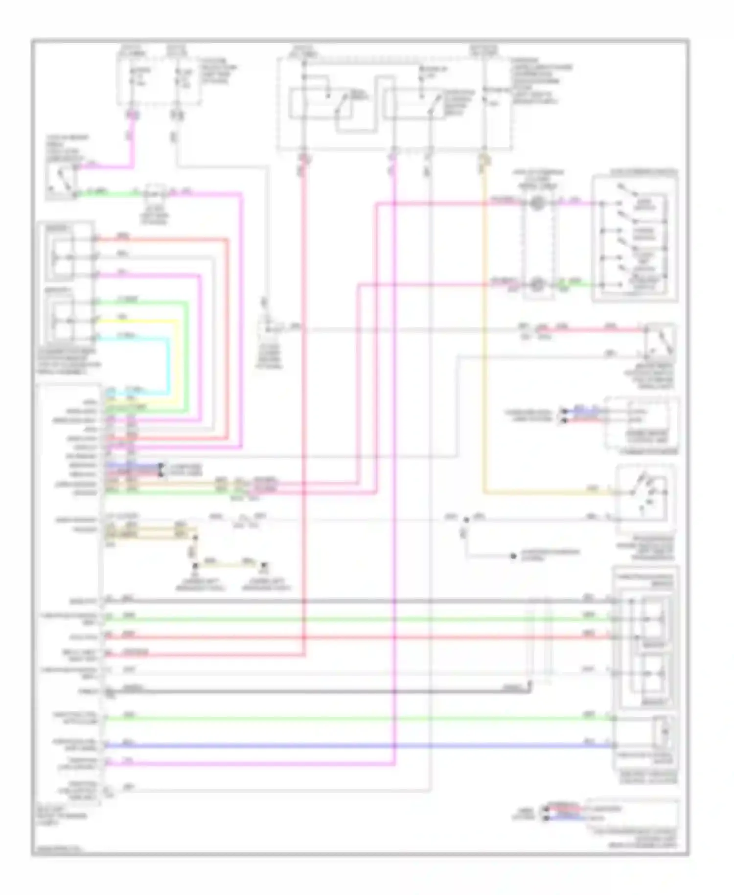 Wiring diagram combination meter for Nissan Rogue II (2013-2016) (3 of 43)