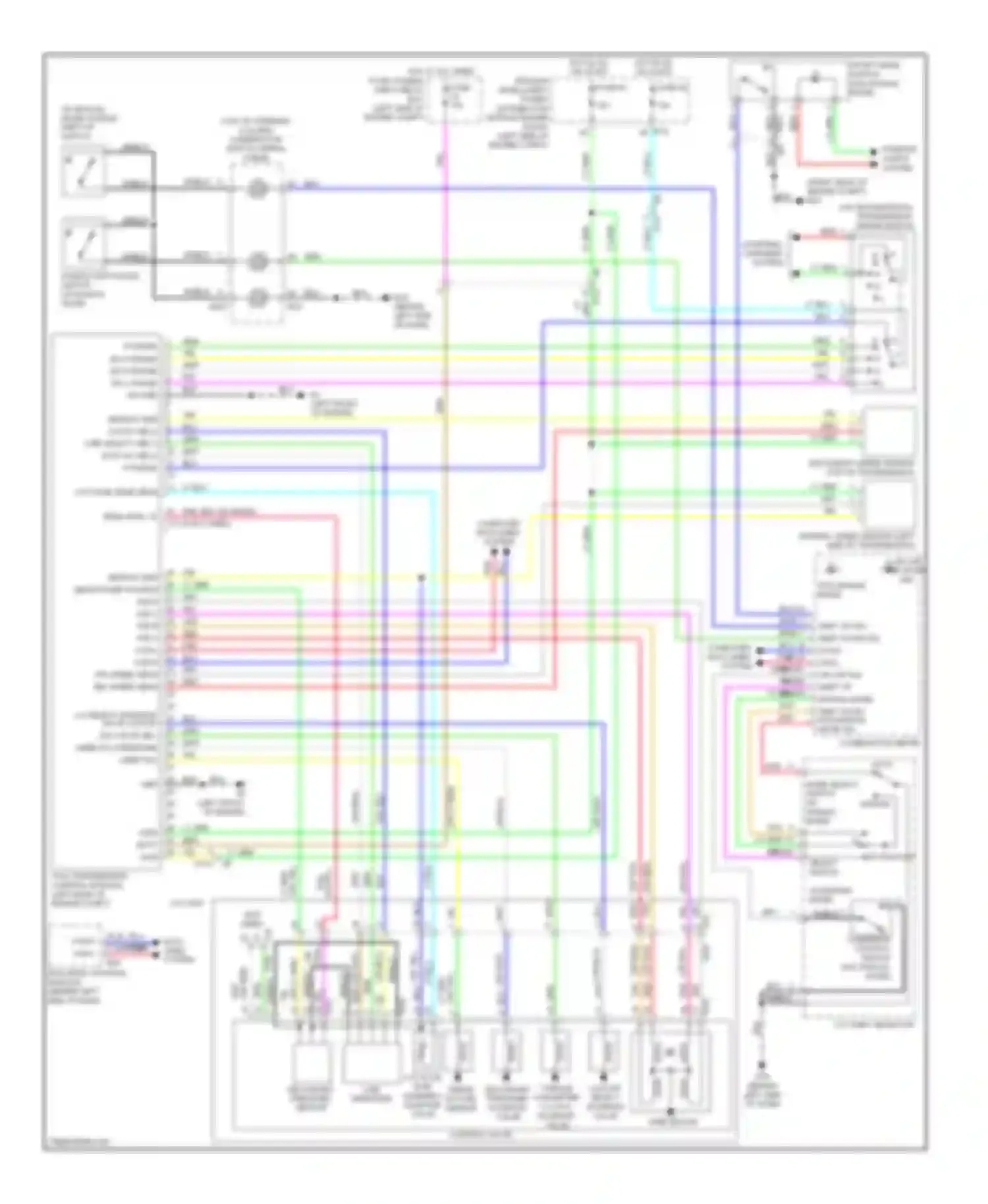 Wiring diagram combination meter for Nissan Rogue II (2013-2016) (42 of 43)