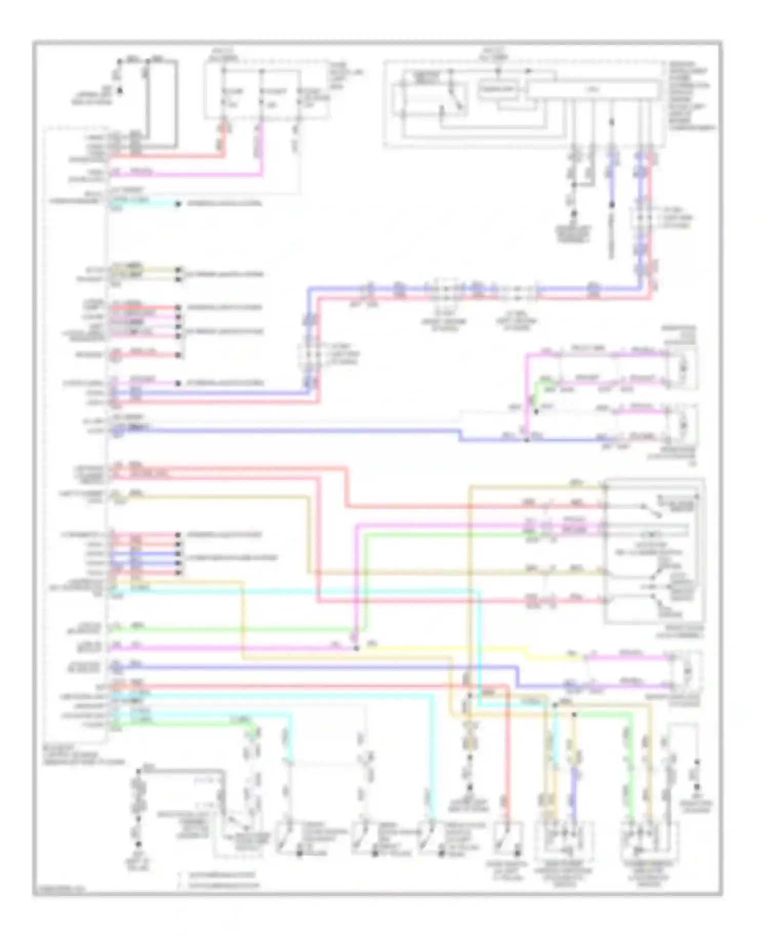 Wiring diagram computer data line system for Nissan Rogue II (2013-2016) (3 of 3)