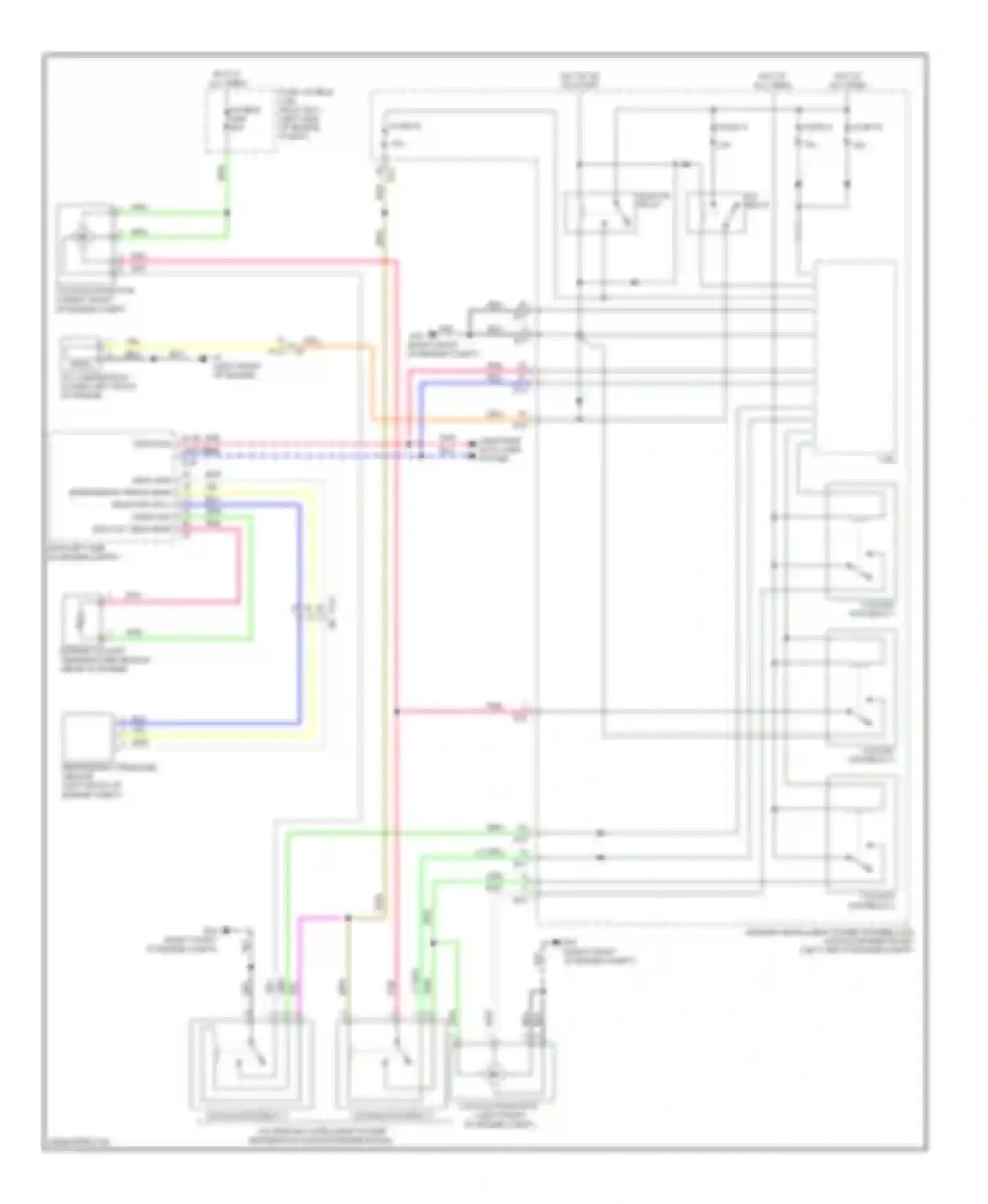 Wiring diagram cooling fan relay 3 for Nissan Rogue II (2013-2016) (1 of 6)