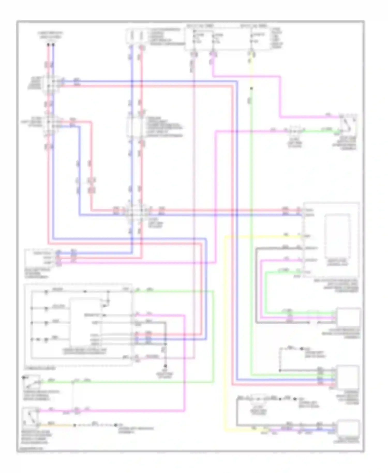 Wiring diagram end of dash) for Nissan Rogue II (2013-2016) (2 of 9)