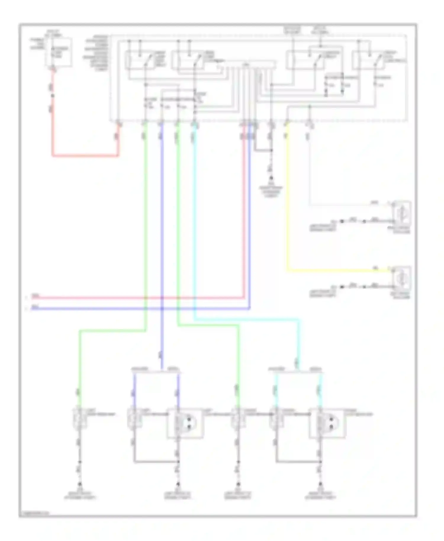 Wiring diagram fuse 61 for Nissan Rogue II (2013-2016) (2 of 5)