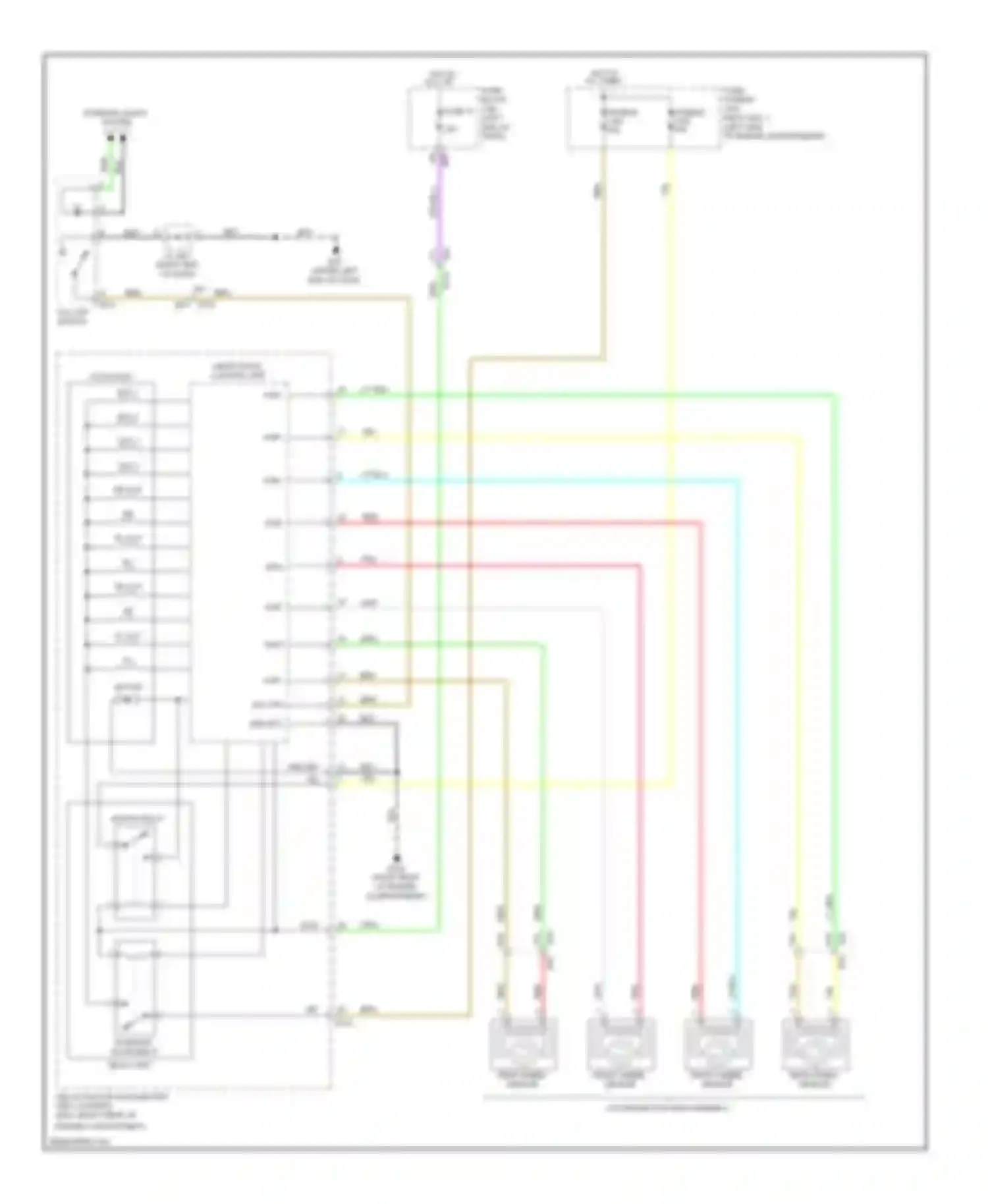 Wiring diagram fuse, fusible link for Nissan Rogue II (2013-2016) (1 of 3)