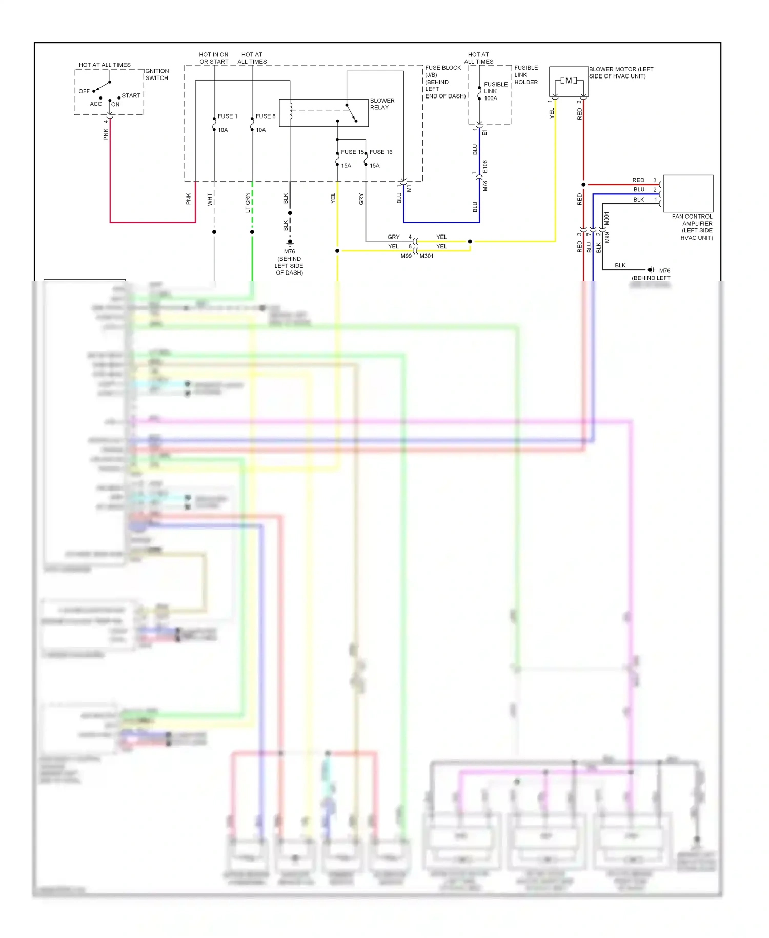 Wiring diagram interior lights systems for Nissan Rogue II (2013-2016) (1 of 1)