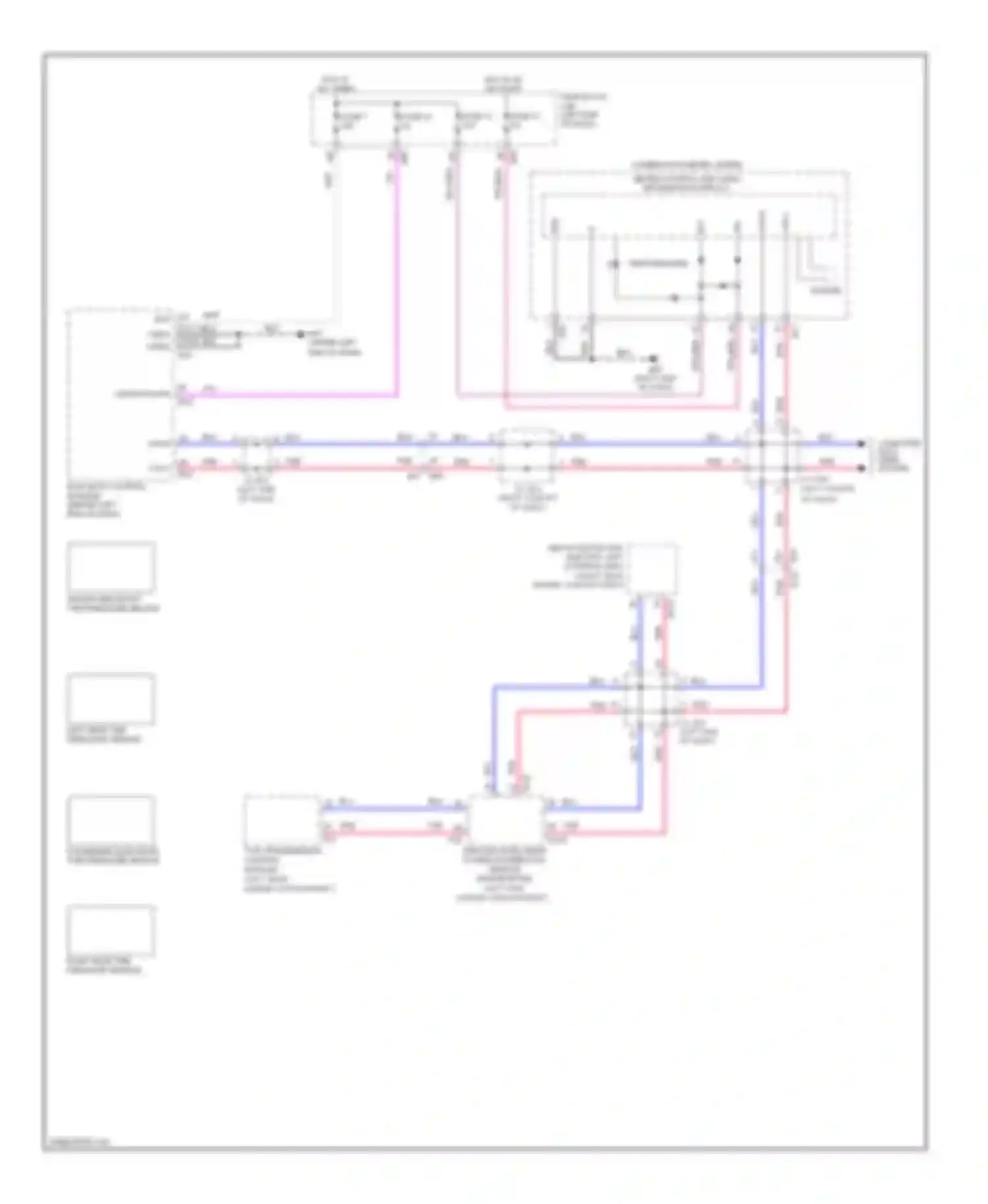 Wiring diagram left rear tire pressure sensor for Nissan Rogue II (2013-2016) (1 of 1)