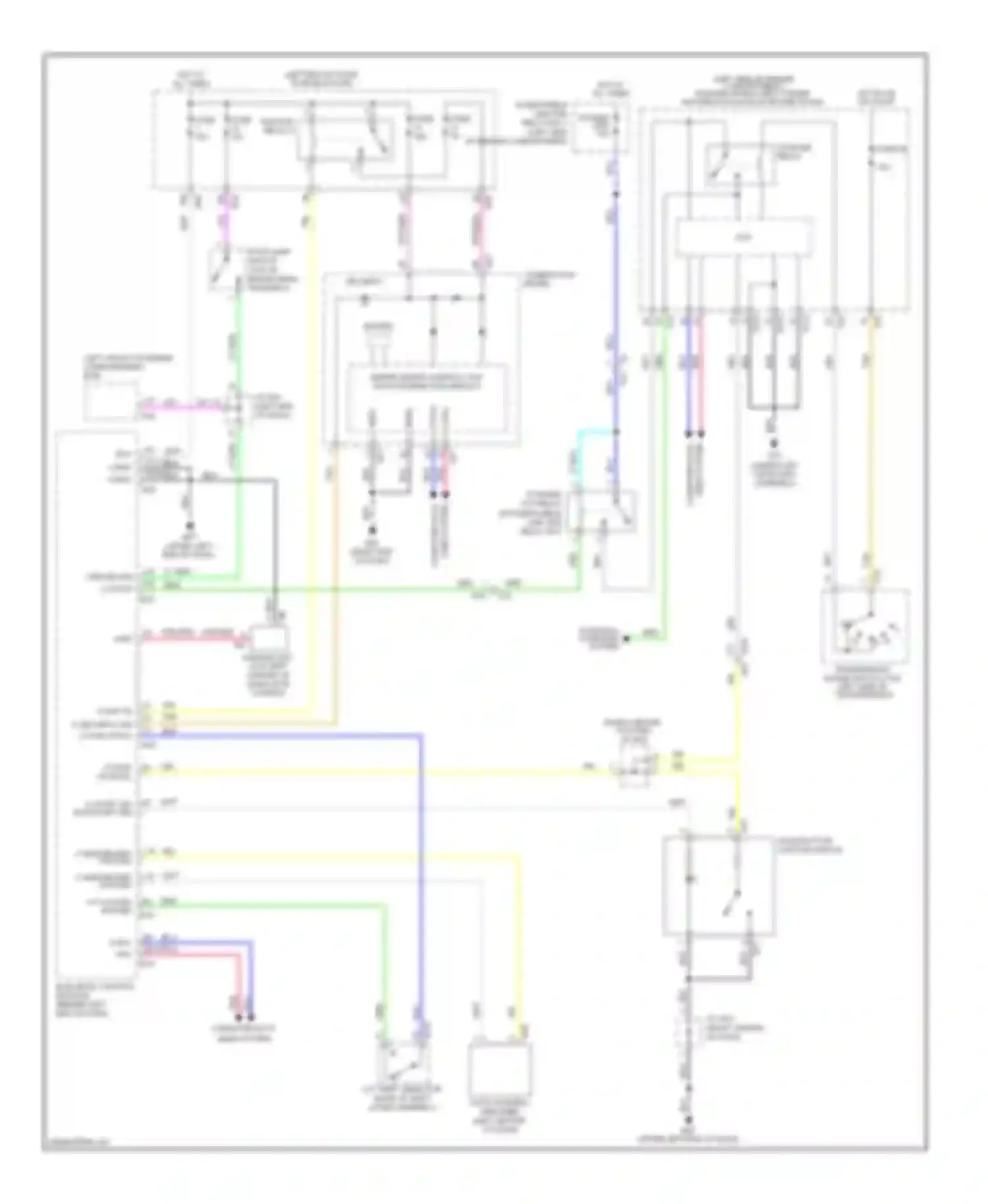 Wiring diagram lines system for Nissan Rogue II (2013-2016) (3 of 4)