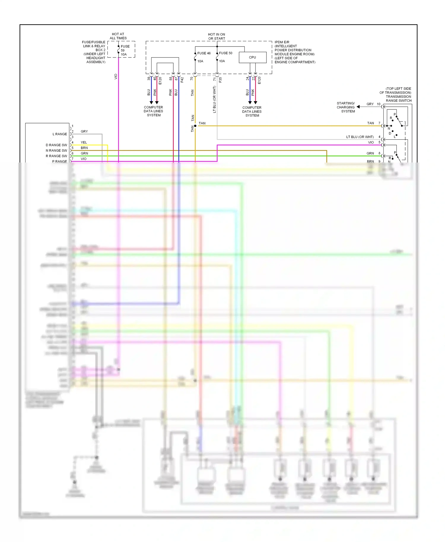 Wiring diagram lt blu for Nissan Rogue II (2013-2016) (65 of 108)