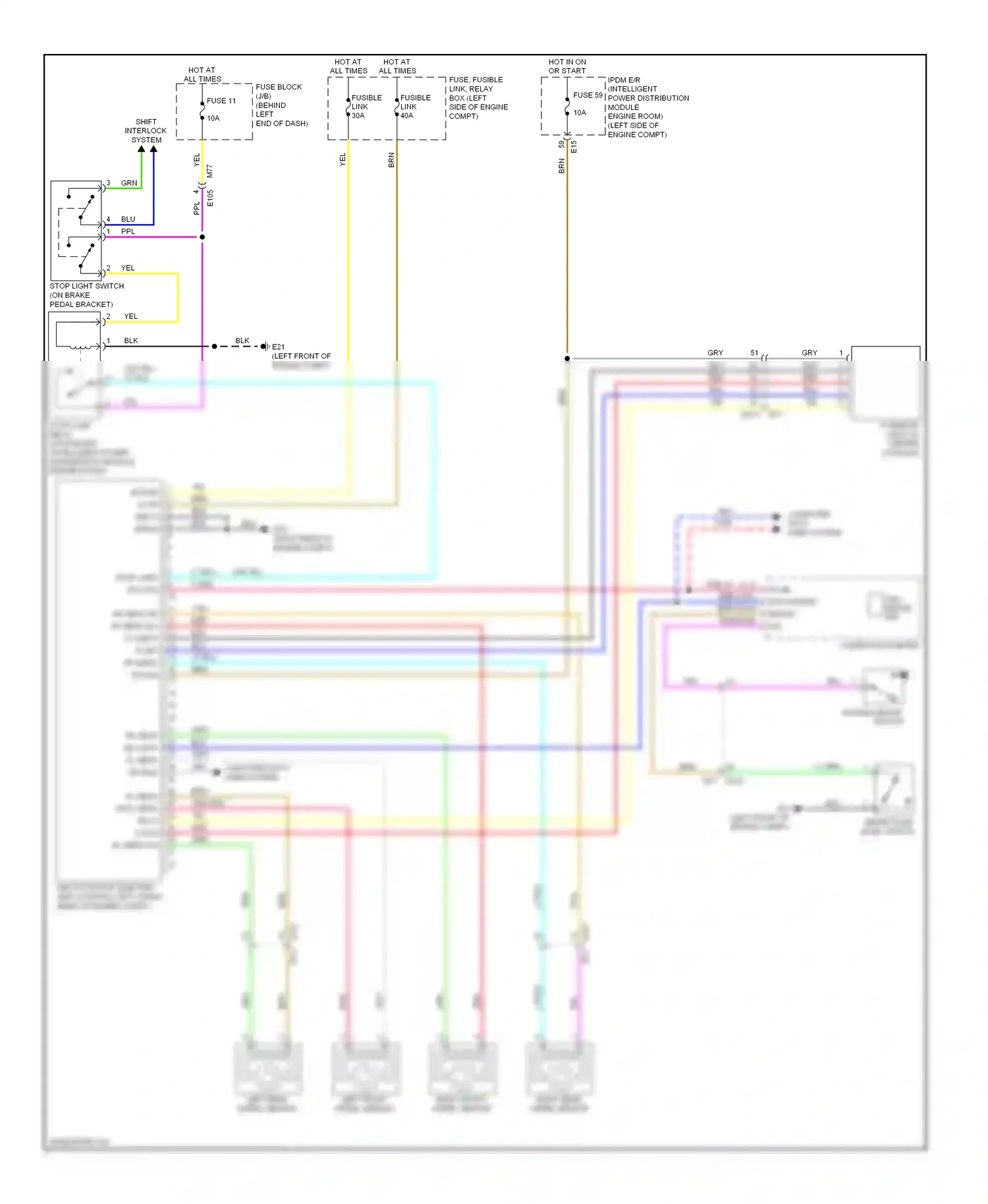 Wiring diagram lt blu for Nissan Rogue II (2013-2016) (71 of 108)