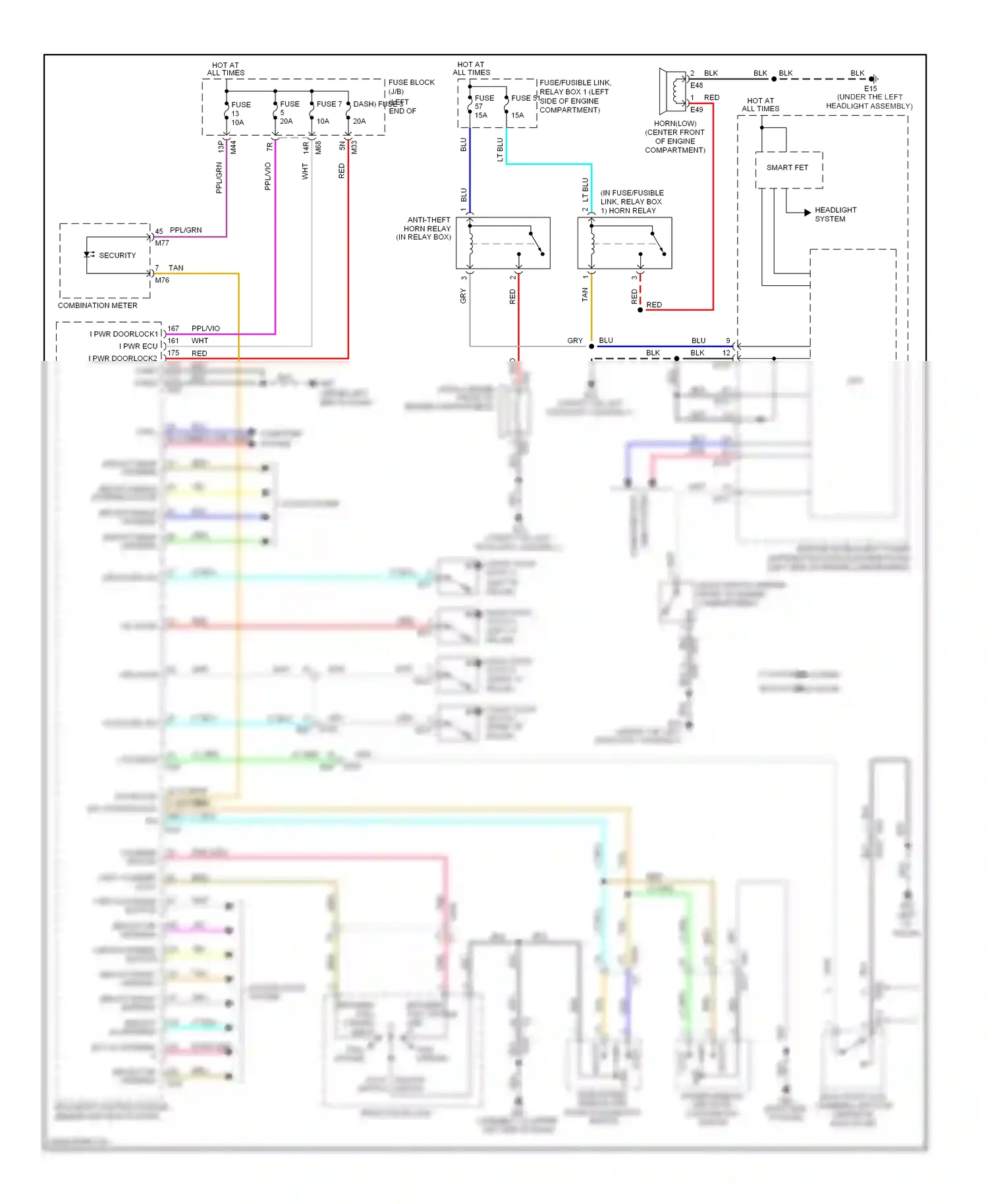 Wiring diagram lt blu for Nissan Rogue II (2013-2016) (8 of 108)