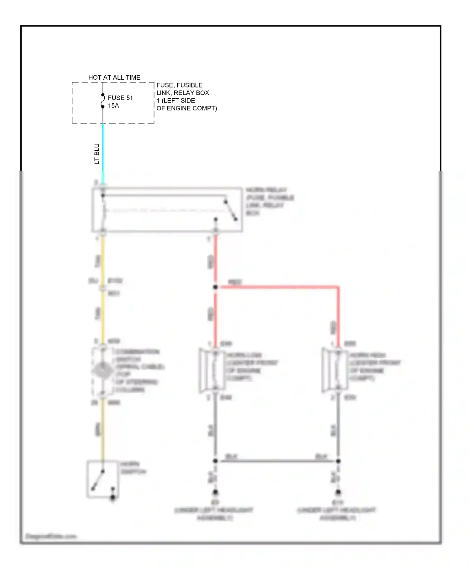 Wiring diagram lt blu for Nissan Rogue II (2013-2016) (28 of 108)