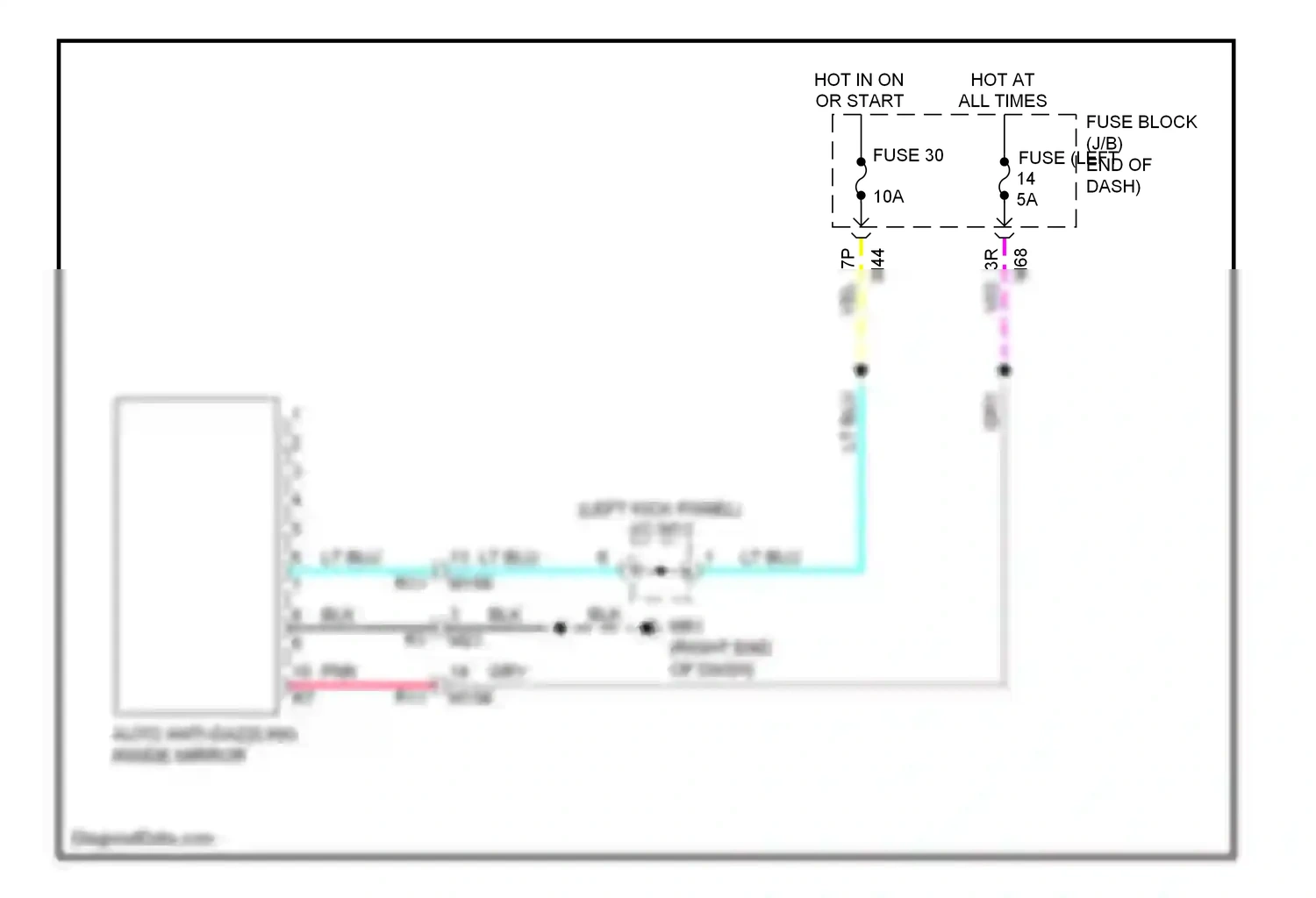 Wiring diagram lt blu for Nissan Rogue II (2013-2016) (41 of 108)
