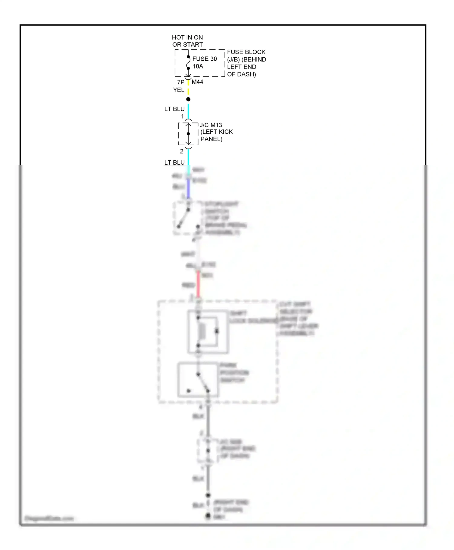Wiring diagram lt blu for Nissan Rogue II (2013-2016) (66 of 108)