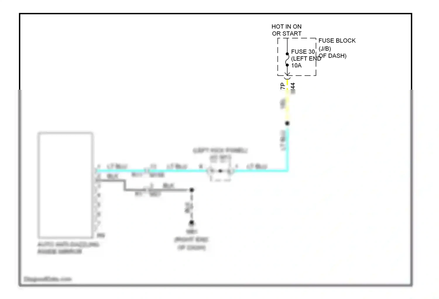 Wiring diagram lt blu for Nissan Rogue II (2013-2016) (42 of 108)