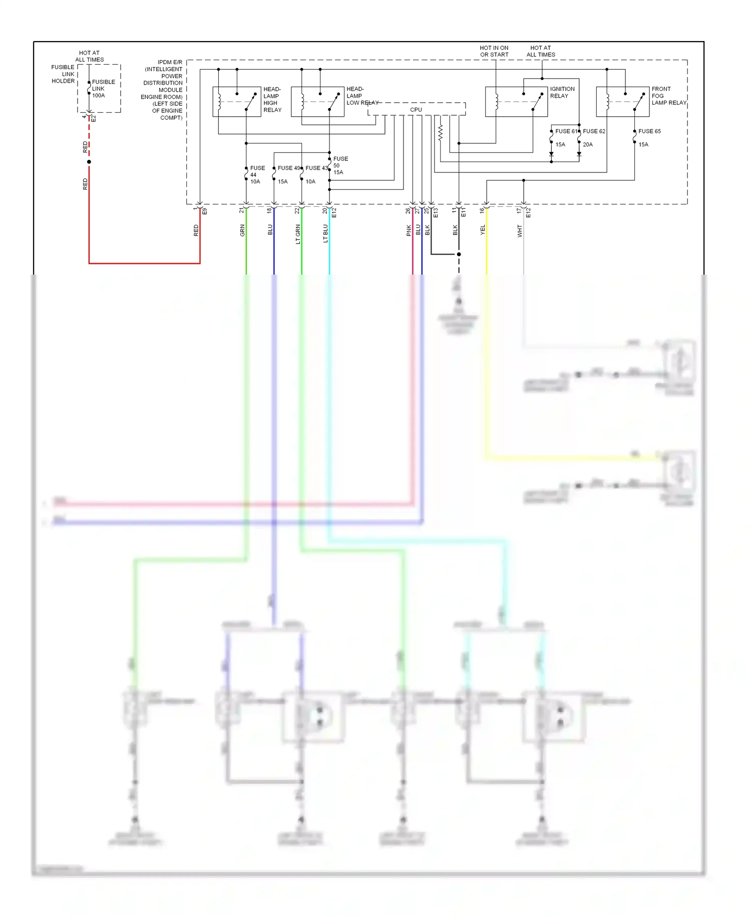 Wiring diagram lt blu for Nissan Rogue II (2013-2016) (83 of 108)