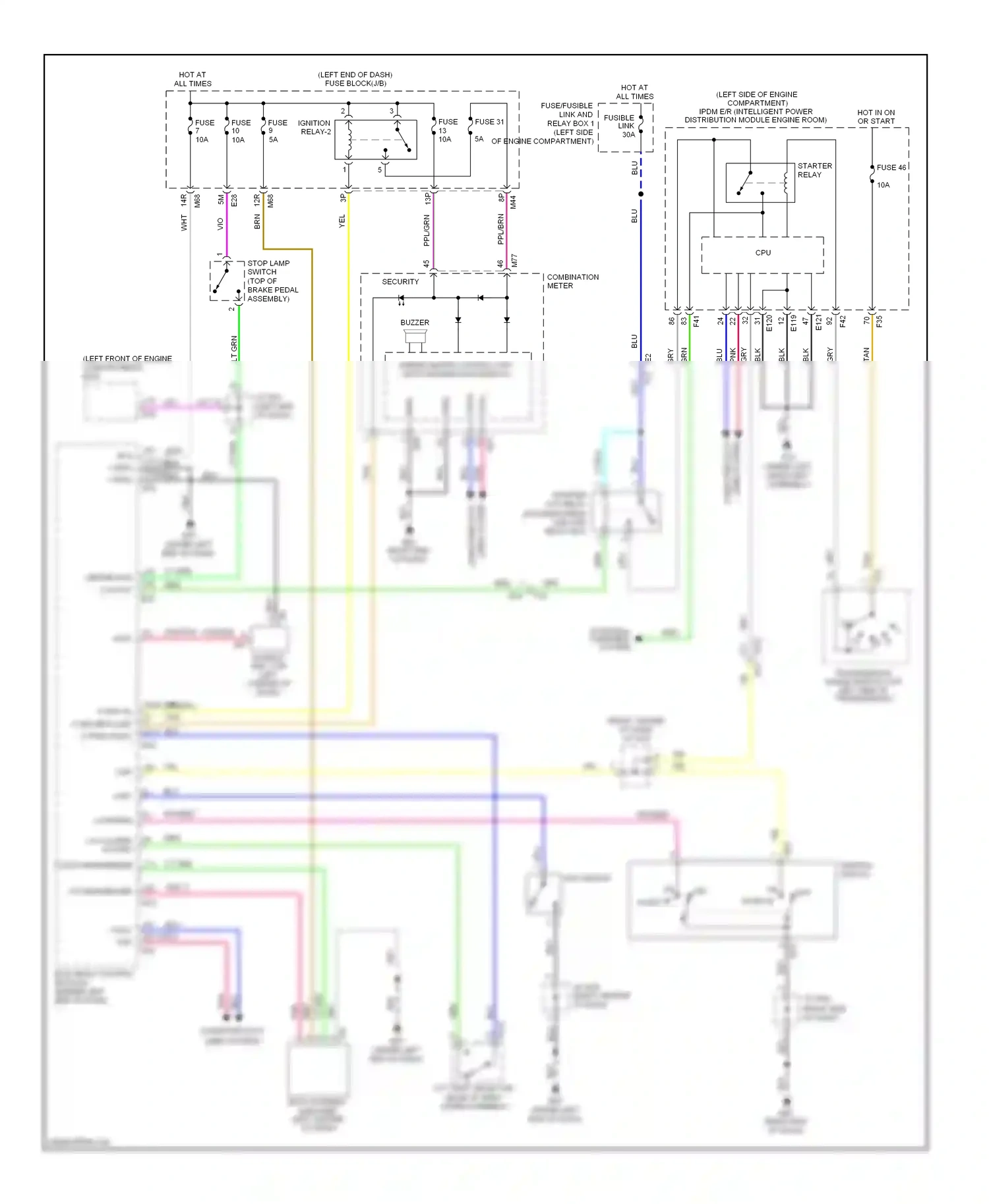 Wiring diagram lt blu for Nissan Rogue II (2013-2016) (10 of 108)