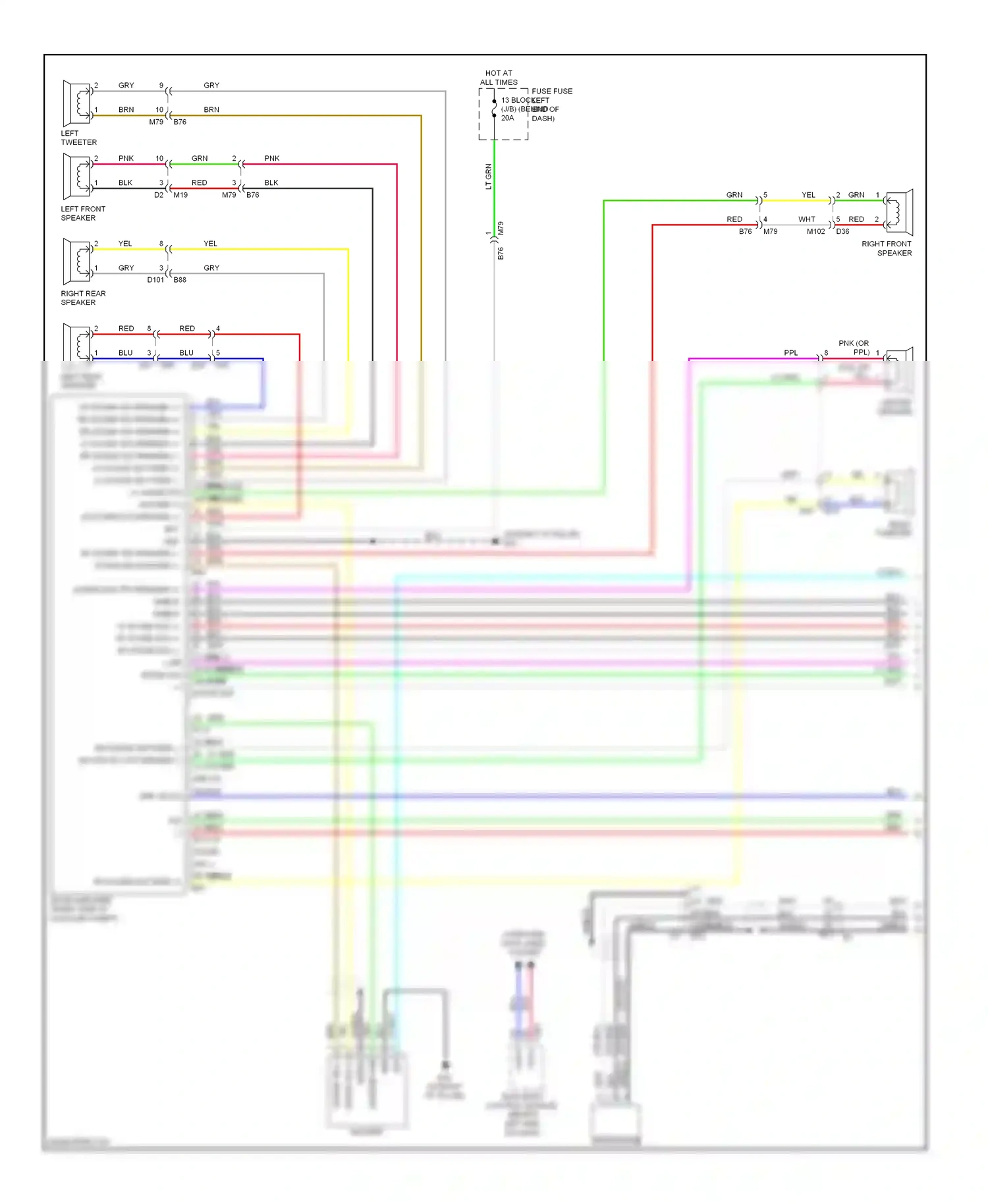 Wiring diagram lt blu for Nissan Rogue II (2013-2016) (86 of 108)