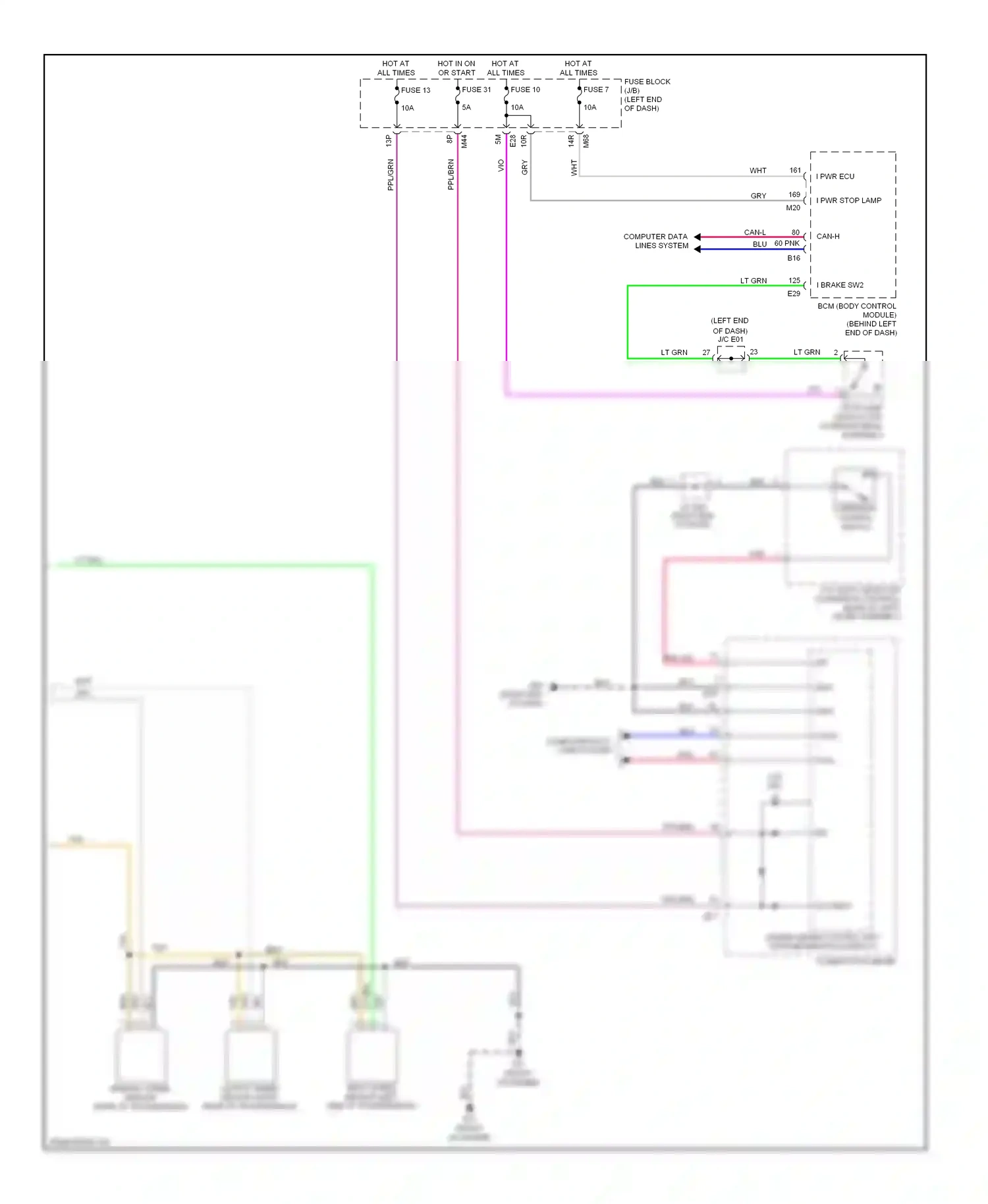 Wiring diagram lt grn for Nissan Rogue II (2013-2016) (67 of 108)