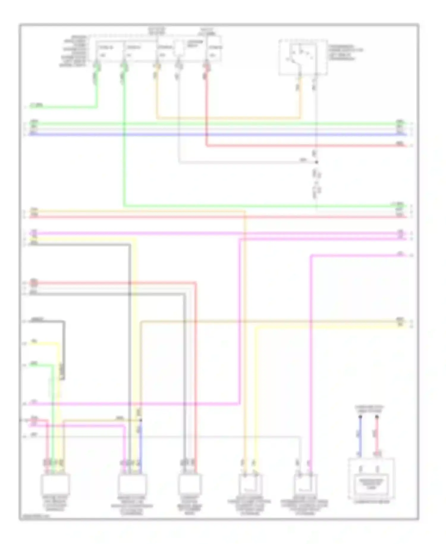 Wiring diagram malfunction indicator lamp for Nissan Rogue II (2013-2016) (1 of 1)