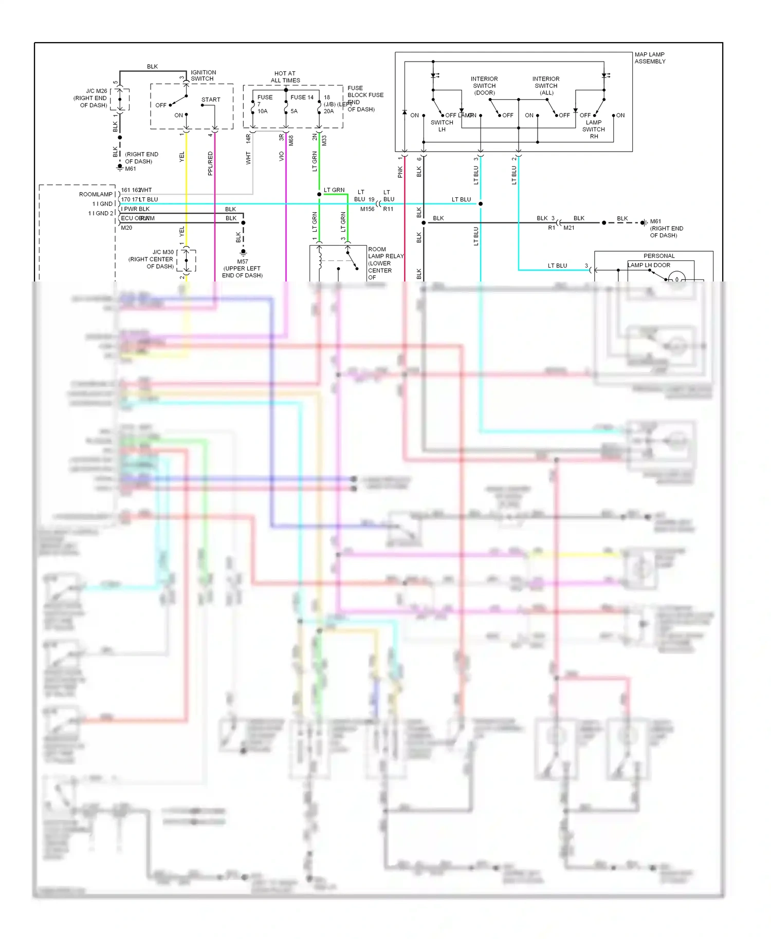 Wiring diagram off on for Nissan Rogue II (2013-2016) (2 of 3)