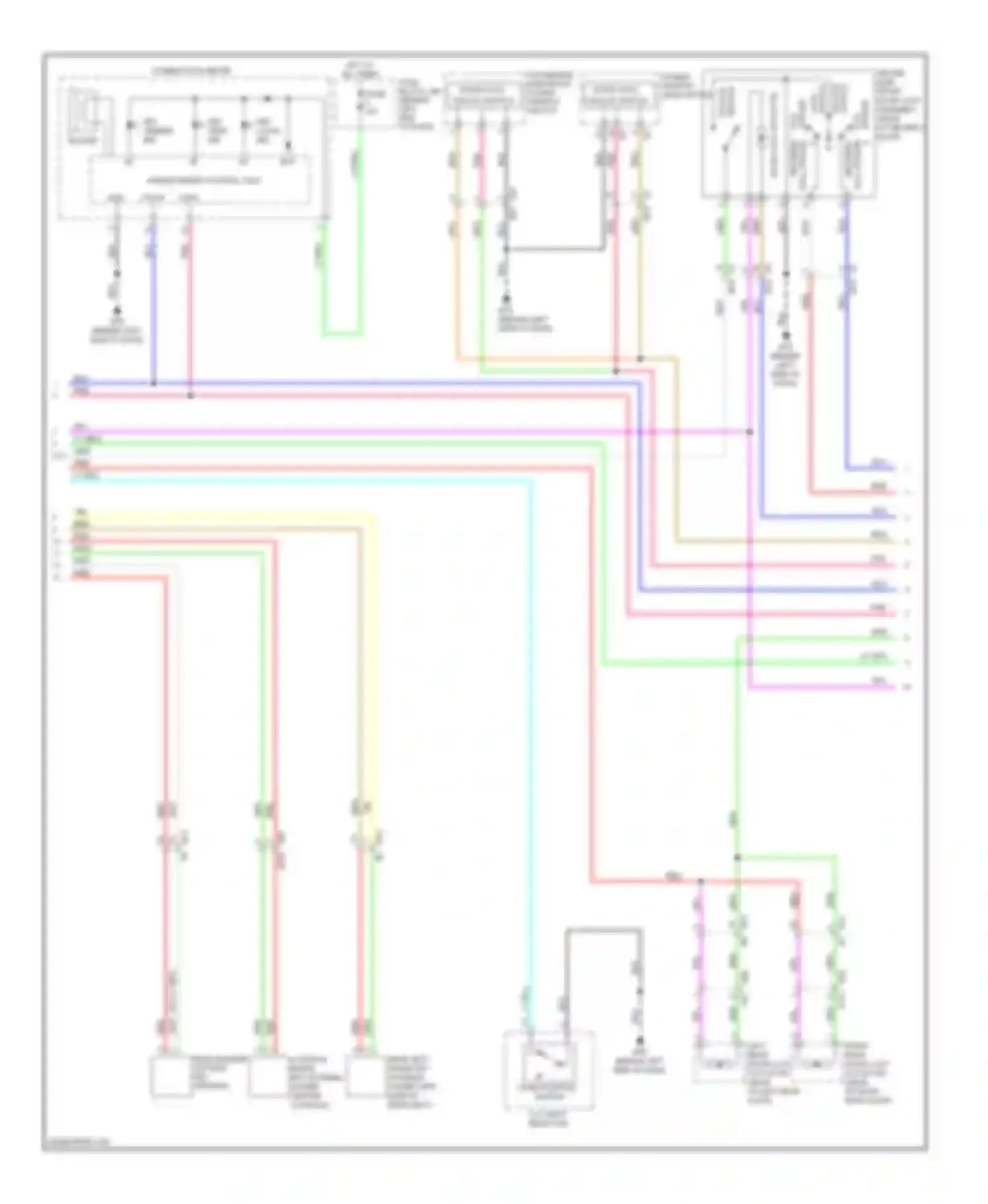 Wiring diagram park position switch for Nissan Rogue II (2013-2016) (1 of 2)