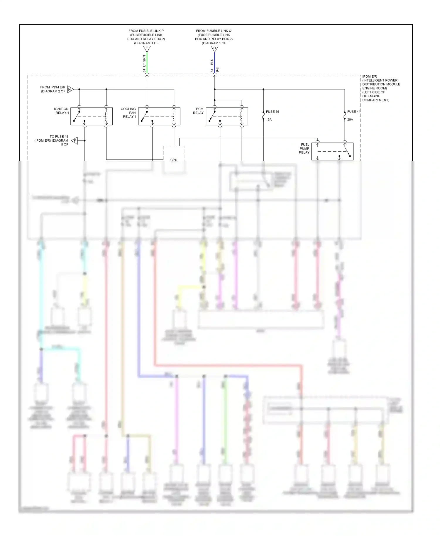Wiring diagram ppl/red for Nissan Rogue II (2013-2016) (18 of 27)