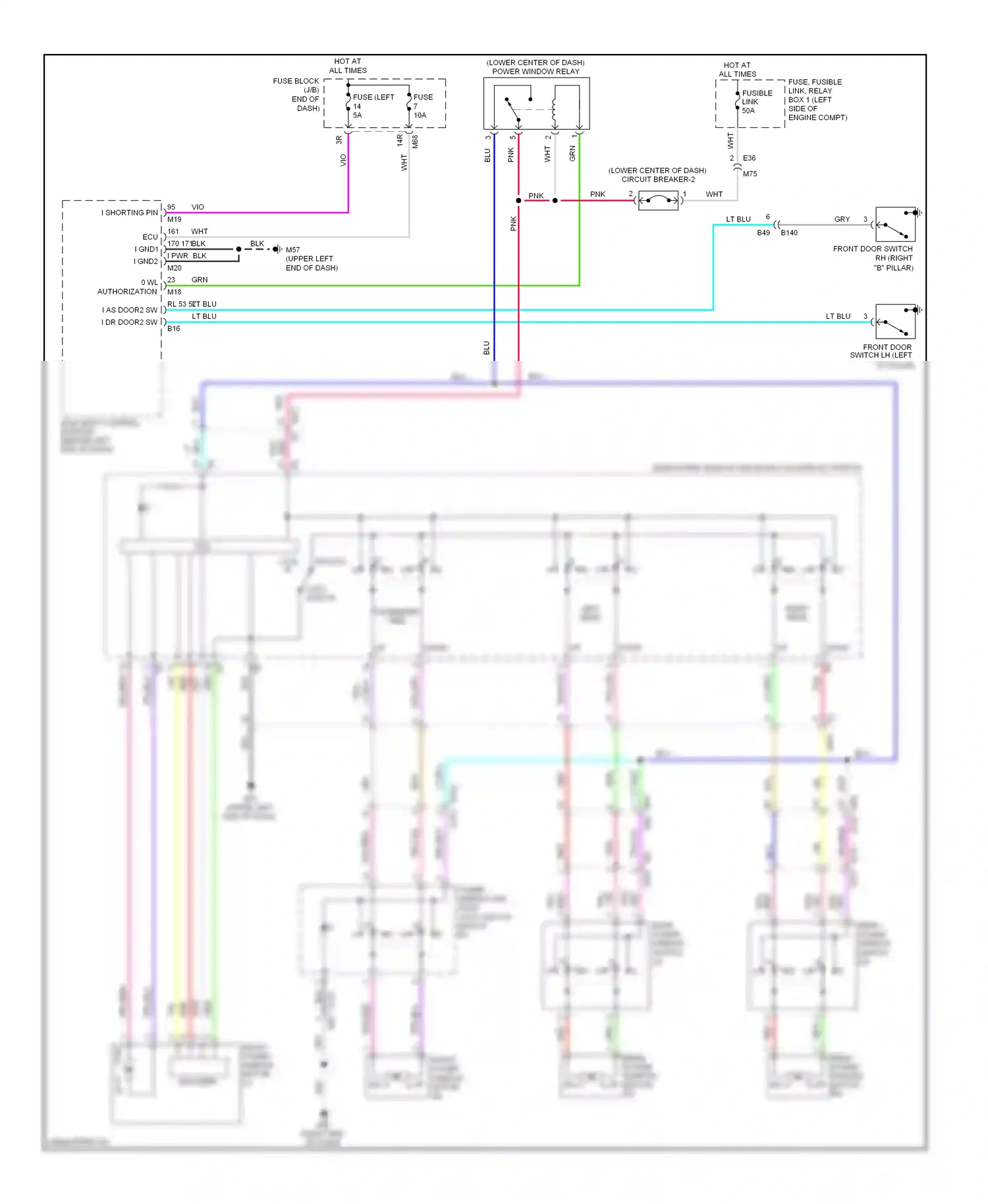 Wiring diagram ppl/vio for Nissan Rogue II (2013-2016) (17 of 21)
