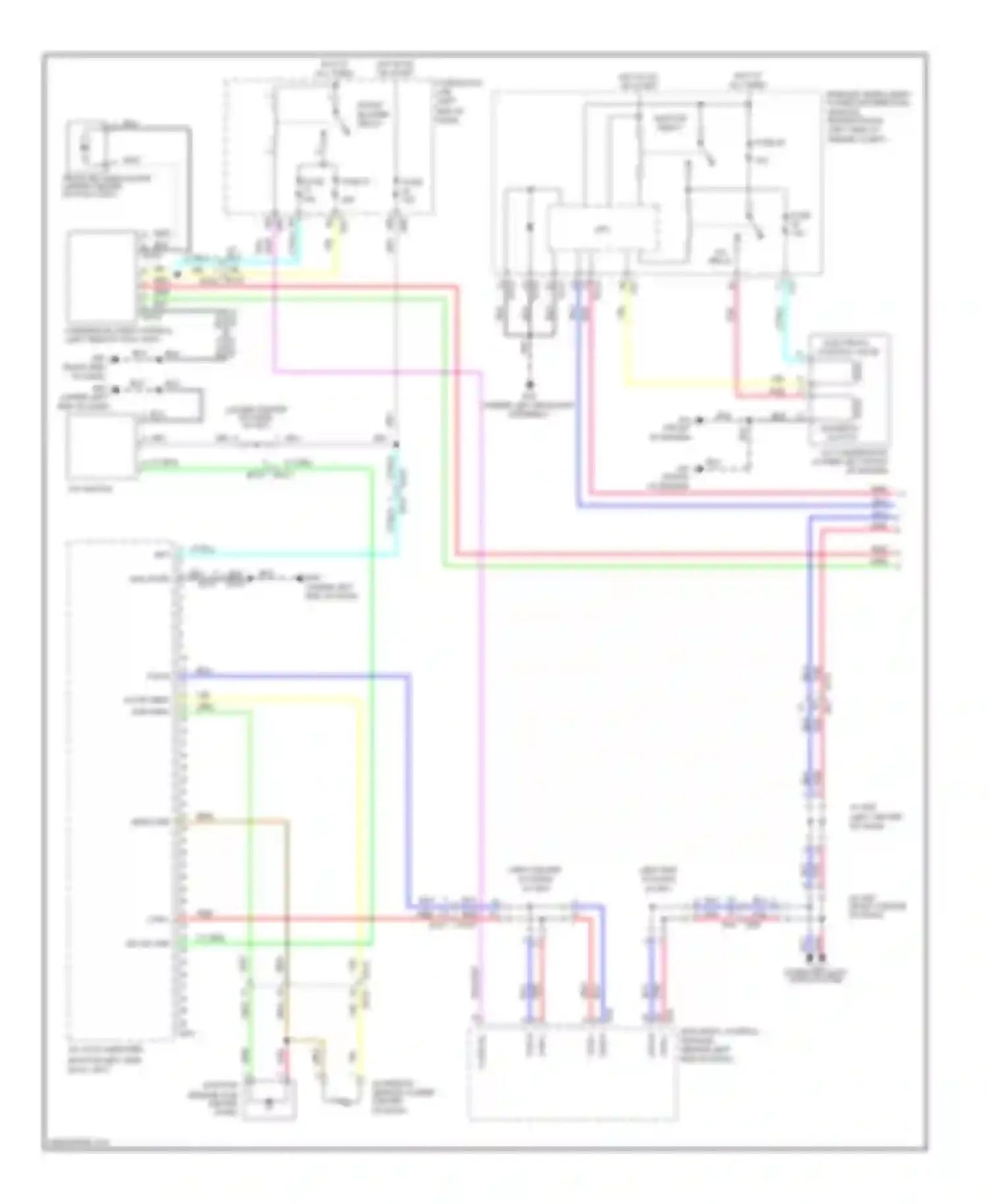 Wiring diagram right end of dash) for Nissan Rogue II (2013-2016) (1 of 44)