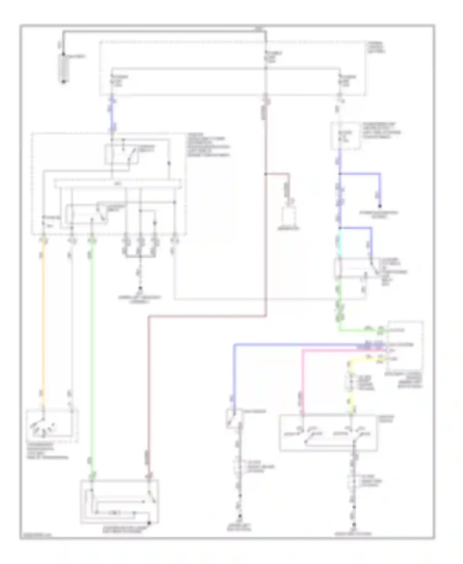 Wiring diagram right end of dash) for Nissan Rogue II (2013-2016) (39 of 44)