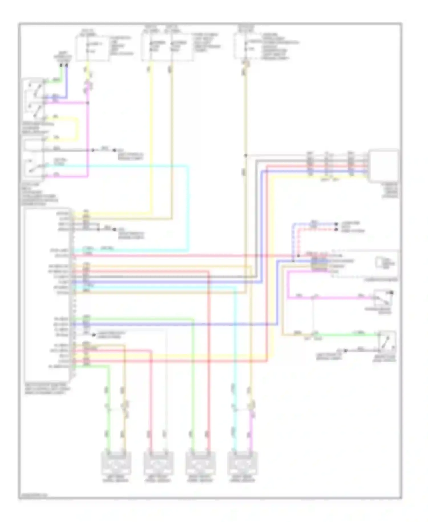 Wiring diagram shift interlock system for Nissan Rogue II (2013-2016) (1 of 3)