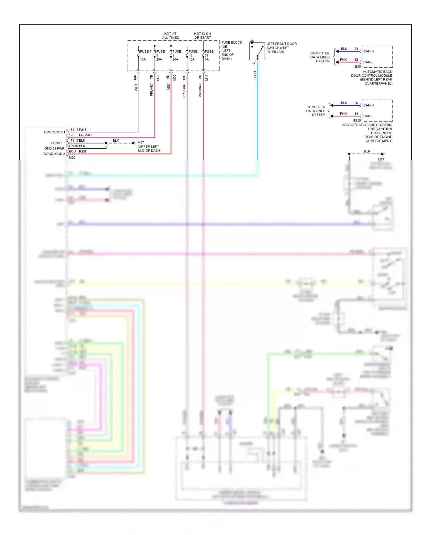 Wiring diagram tan for Nissan Rogue II (2013-2016) (54 of 82)