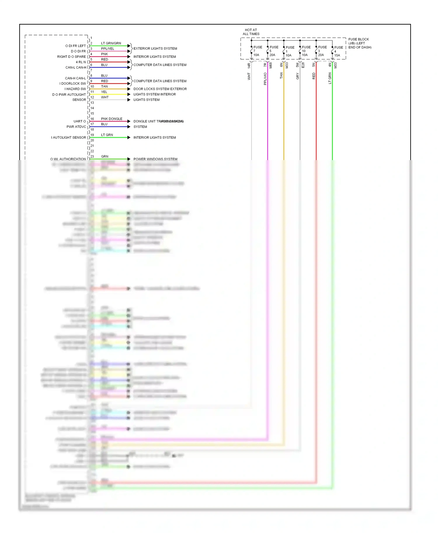 Wiring diagram tan for Nissan Rogue II (2013-2016) (4 of 82)