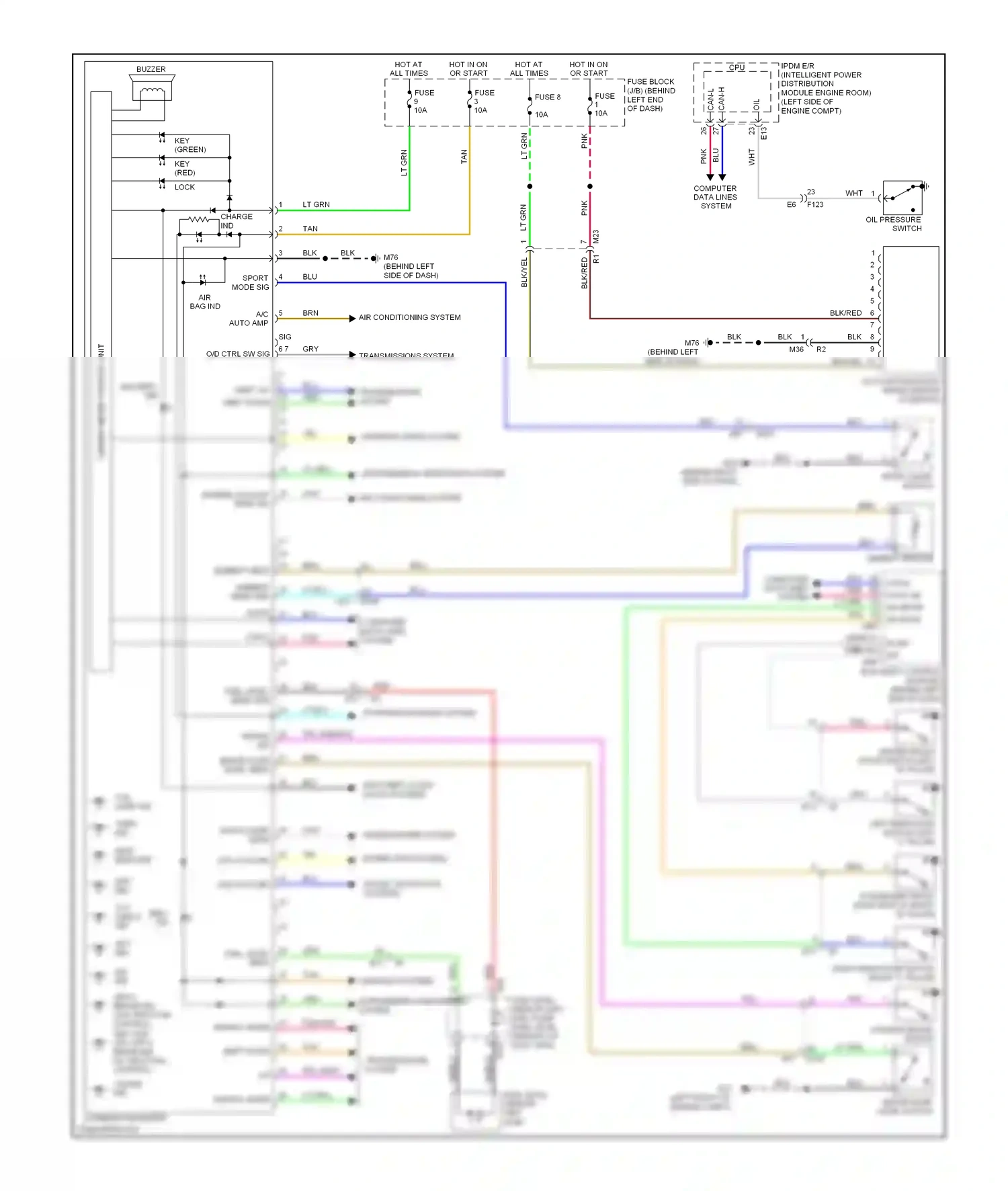 Wiring diagram tan for Nissan Rogue II (2013-2016) (67 of 82)