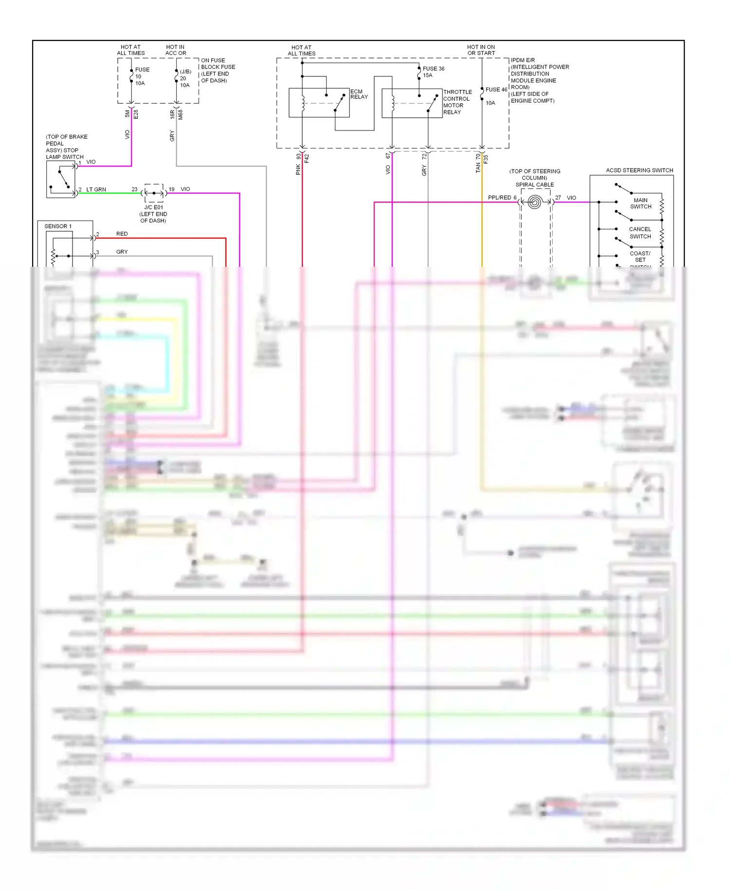Wiring diagram tan for Nissan Rogue II (2013-2016) (13 of 82)