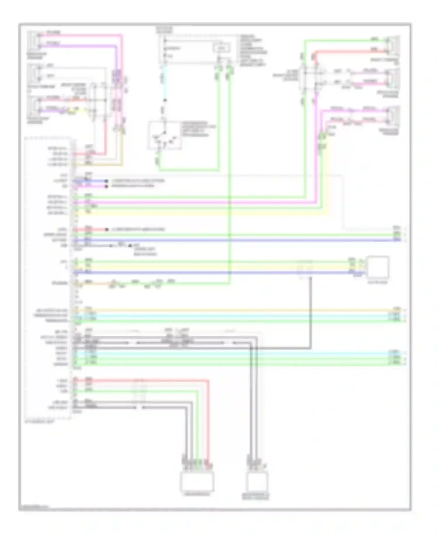 Wiring diagram usb interface for Nissan Rogue II (2013-2016) (1 of 5)