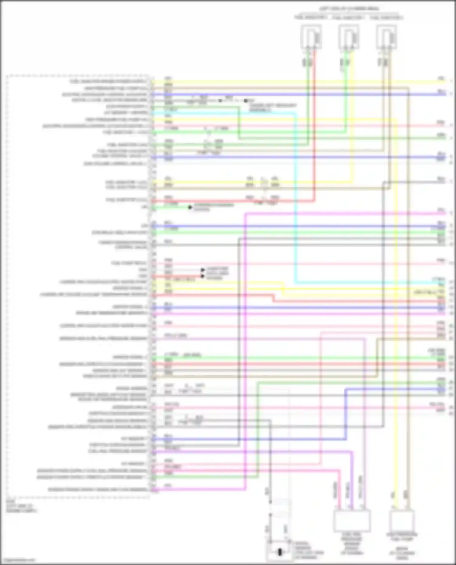 Rogue Nissan III (2020-2024): Wiring diagram engine performance 1.5l turbo (1 of 8)