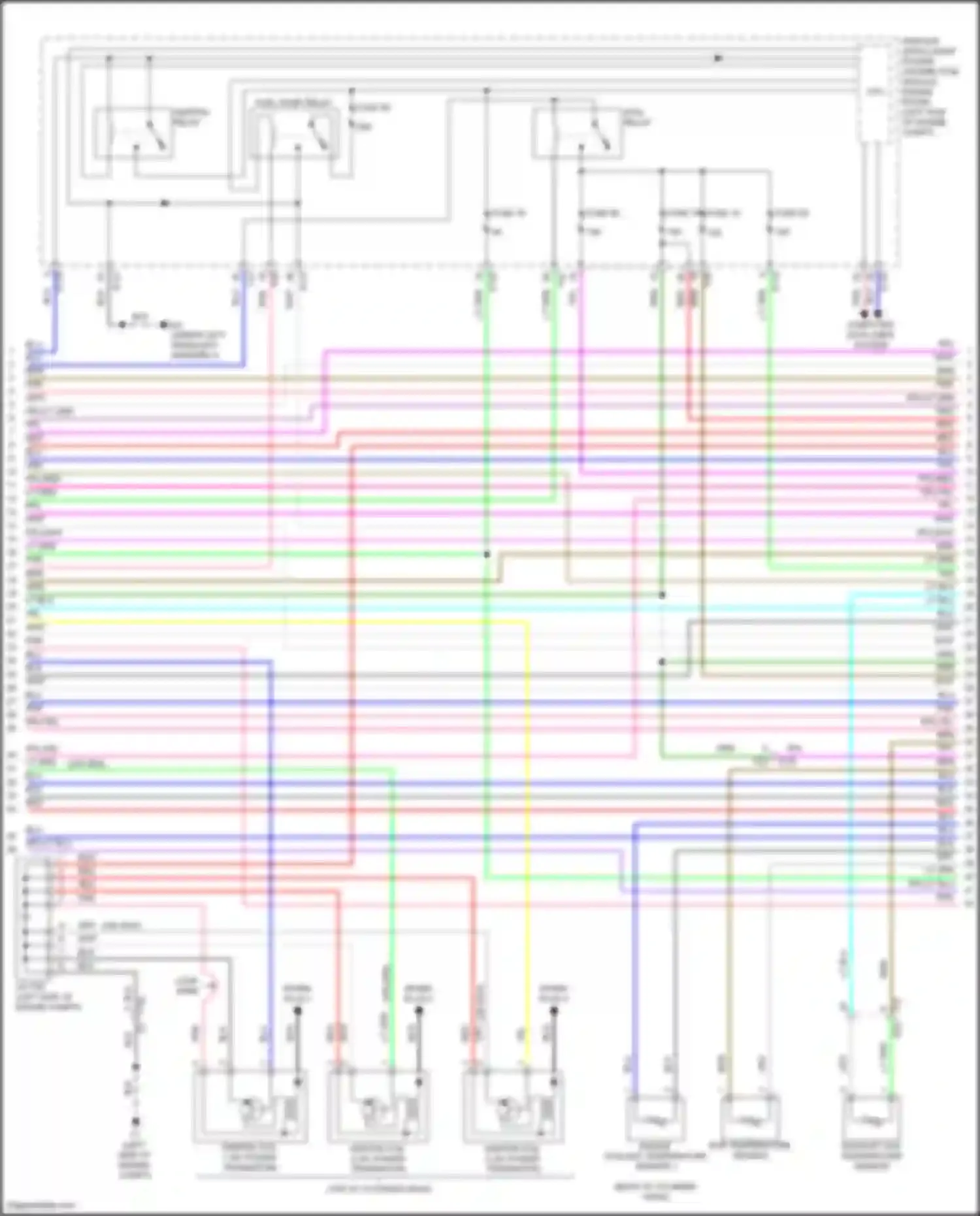 Rogue Nissan III (2020-2024): Wiring diagram engine performance 1.5l turbo (5 of 8)