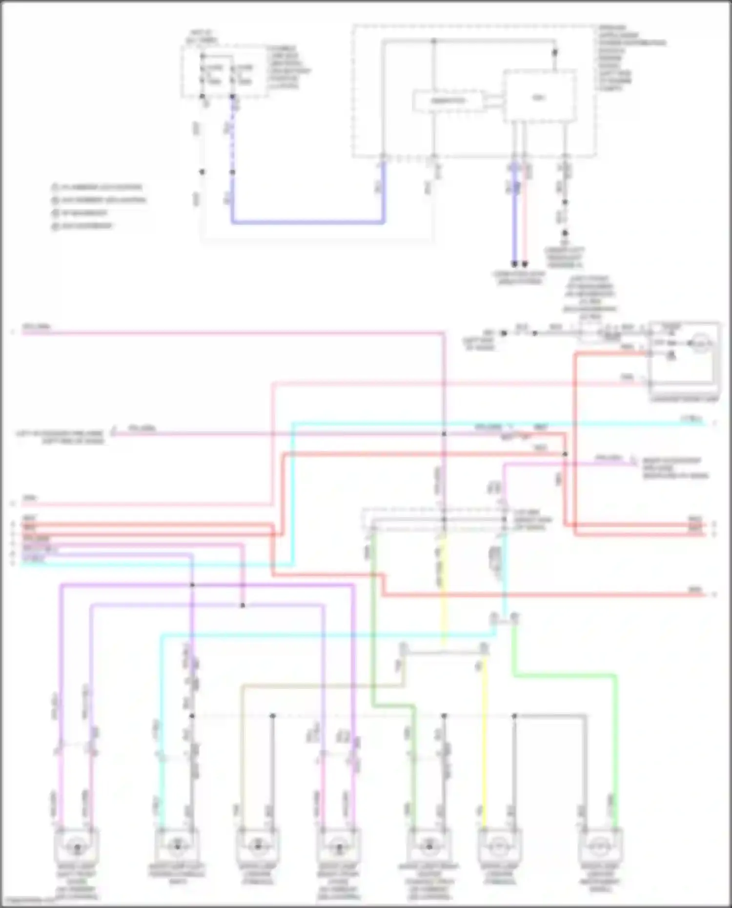Rogue Nissan III (2020-2024): Courtesy lamps circuit (2 of 3)