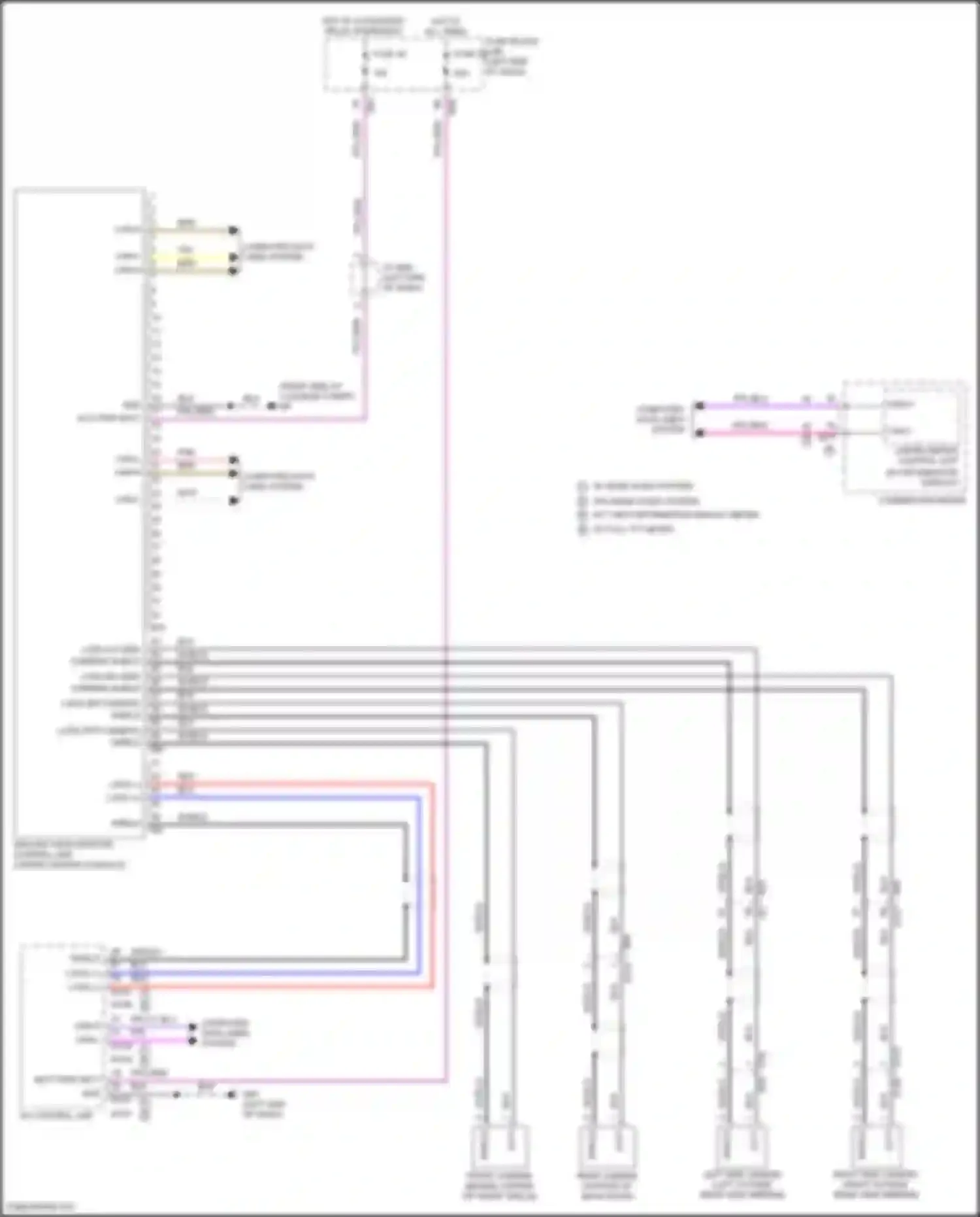 Rogue Nissan III (2020-2024): Around vision camera circuit