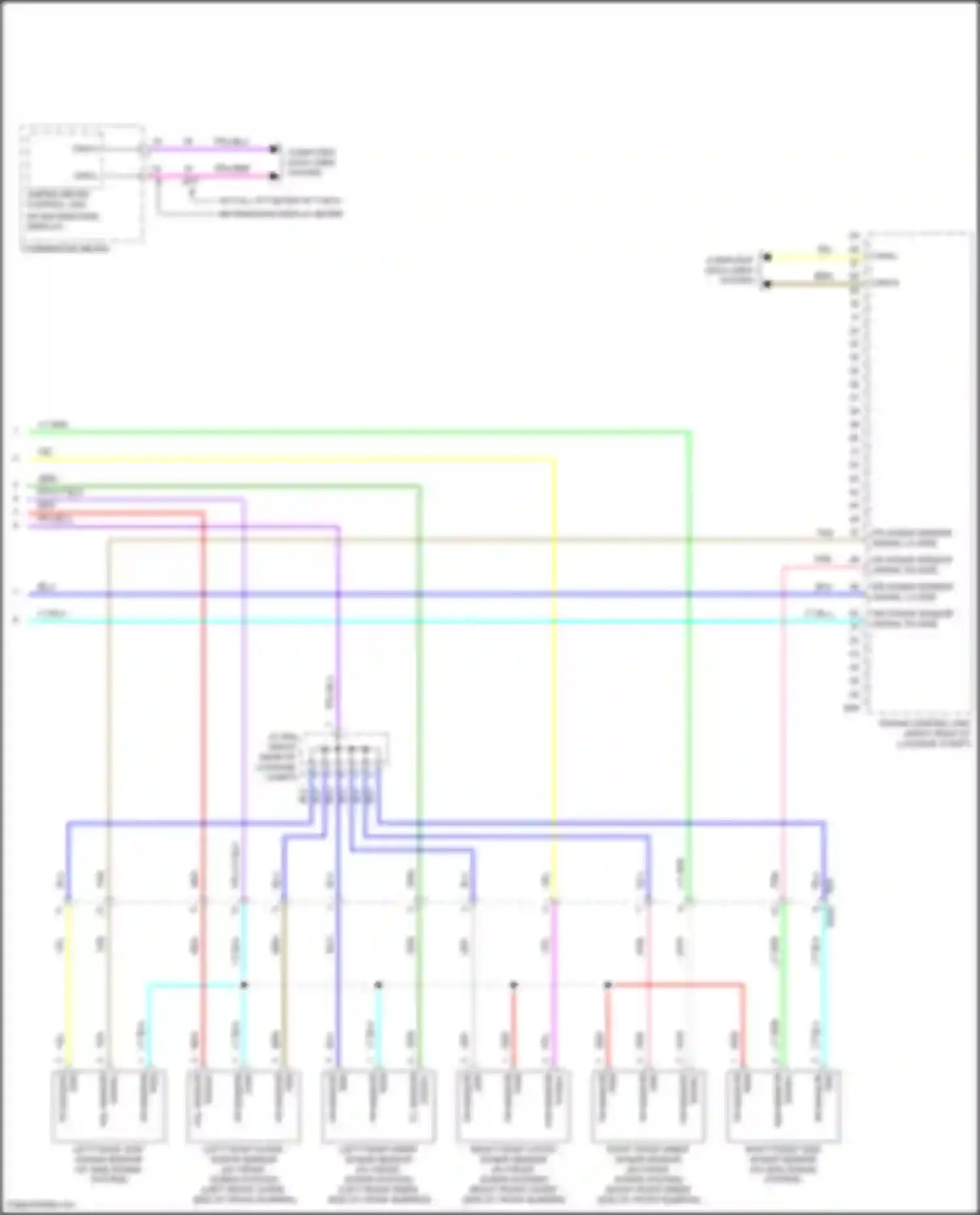 Rogue Nissan III (2020-2024): Sonar circuit (2 of 2)