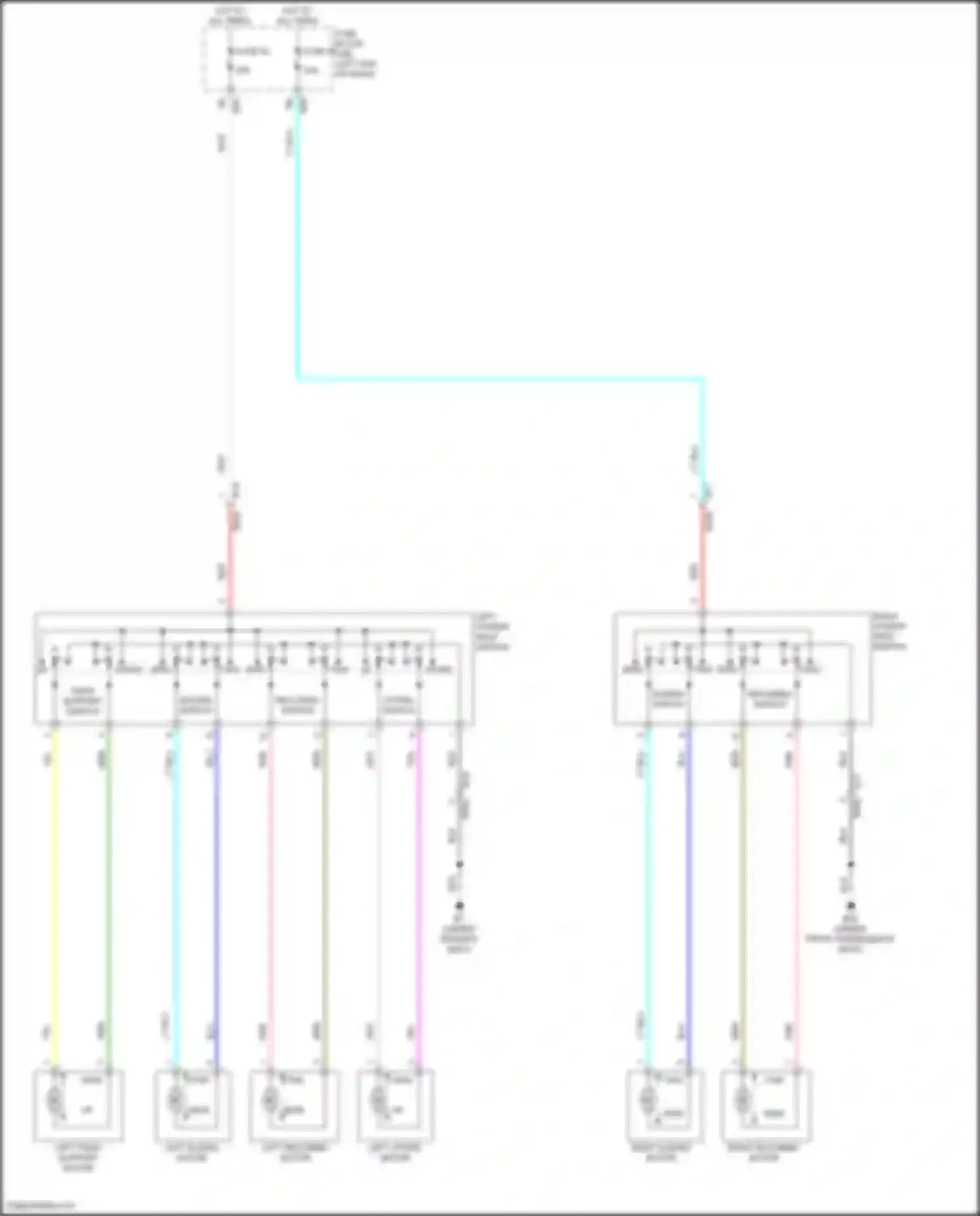 Rogue Nissan III (2020-2024): Power seat circuit