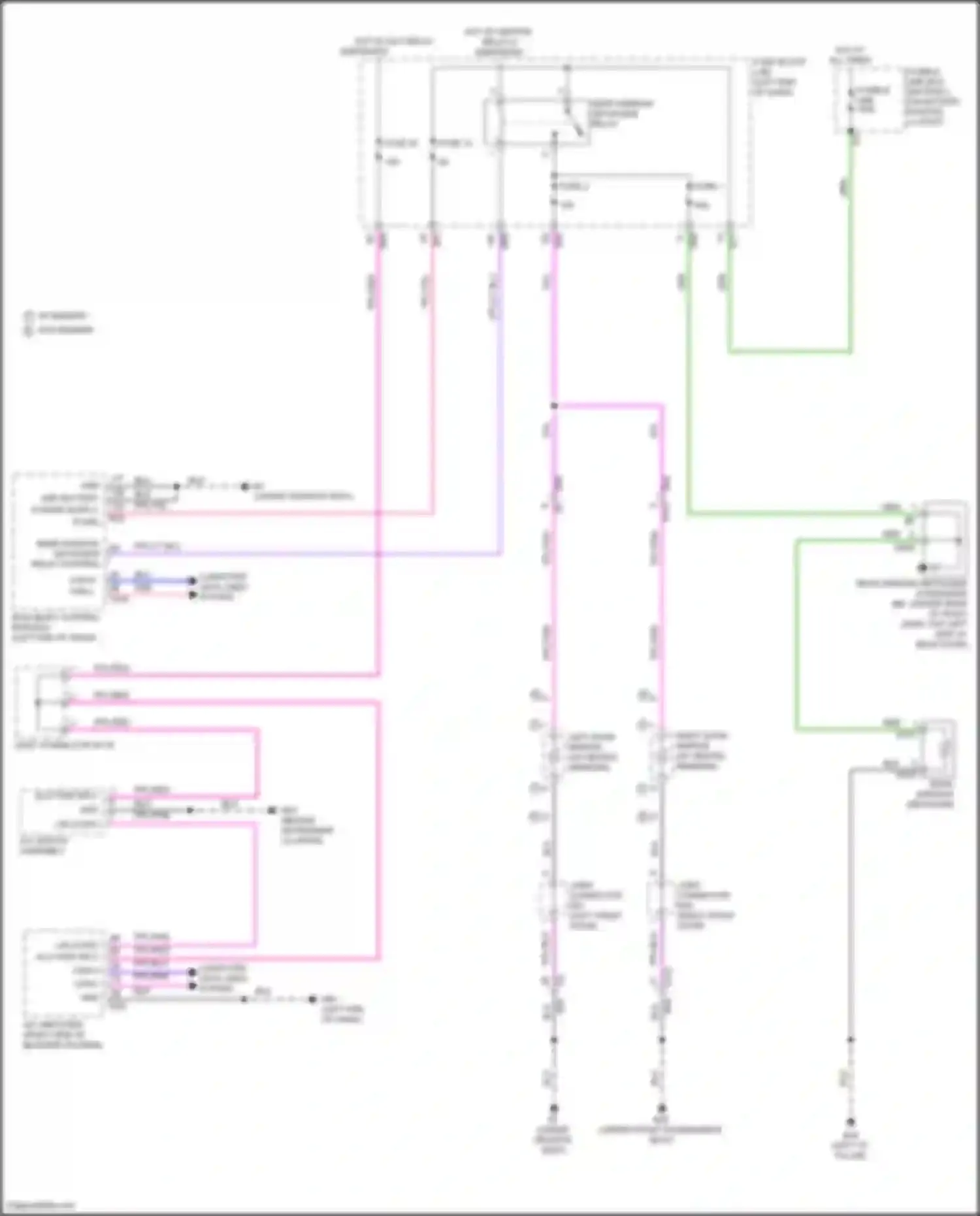 Wiring diagram a/c amplifier for Nissan Rogue III (2020-2024) (3 of 6)