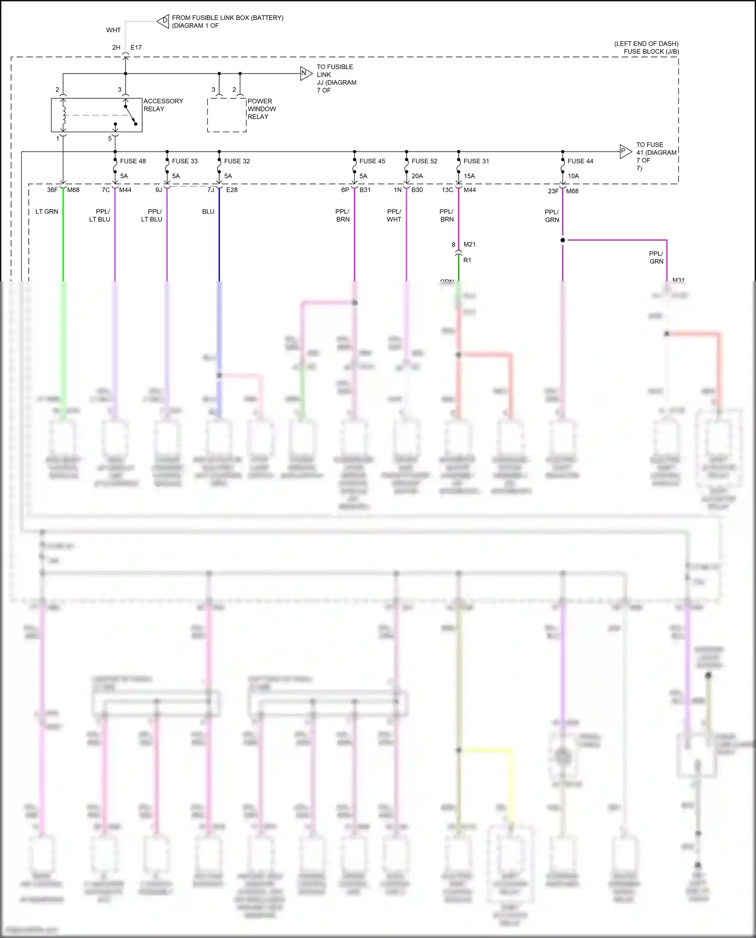 Nissan Rogue III (2020-2024) automatic a/c wiring diagram  (1 of 1)