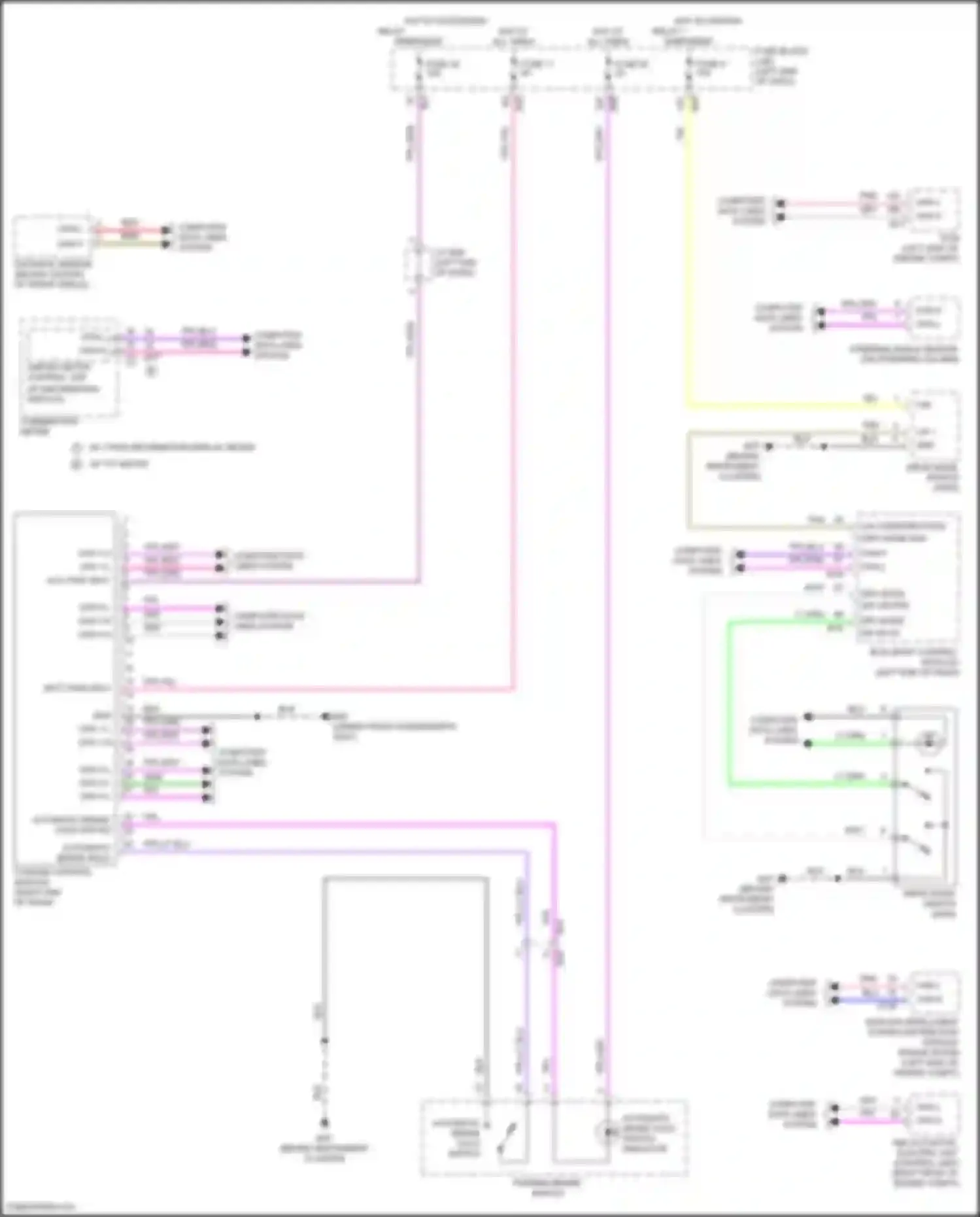 Wiring diagram automatic brake hold sw ind for Nissan Rogue III (2020-2024) (1 of 1)