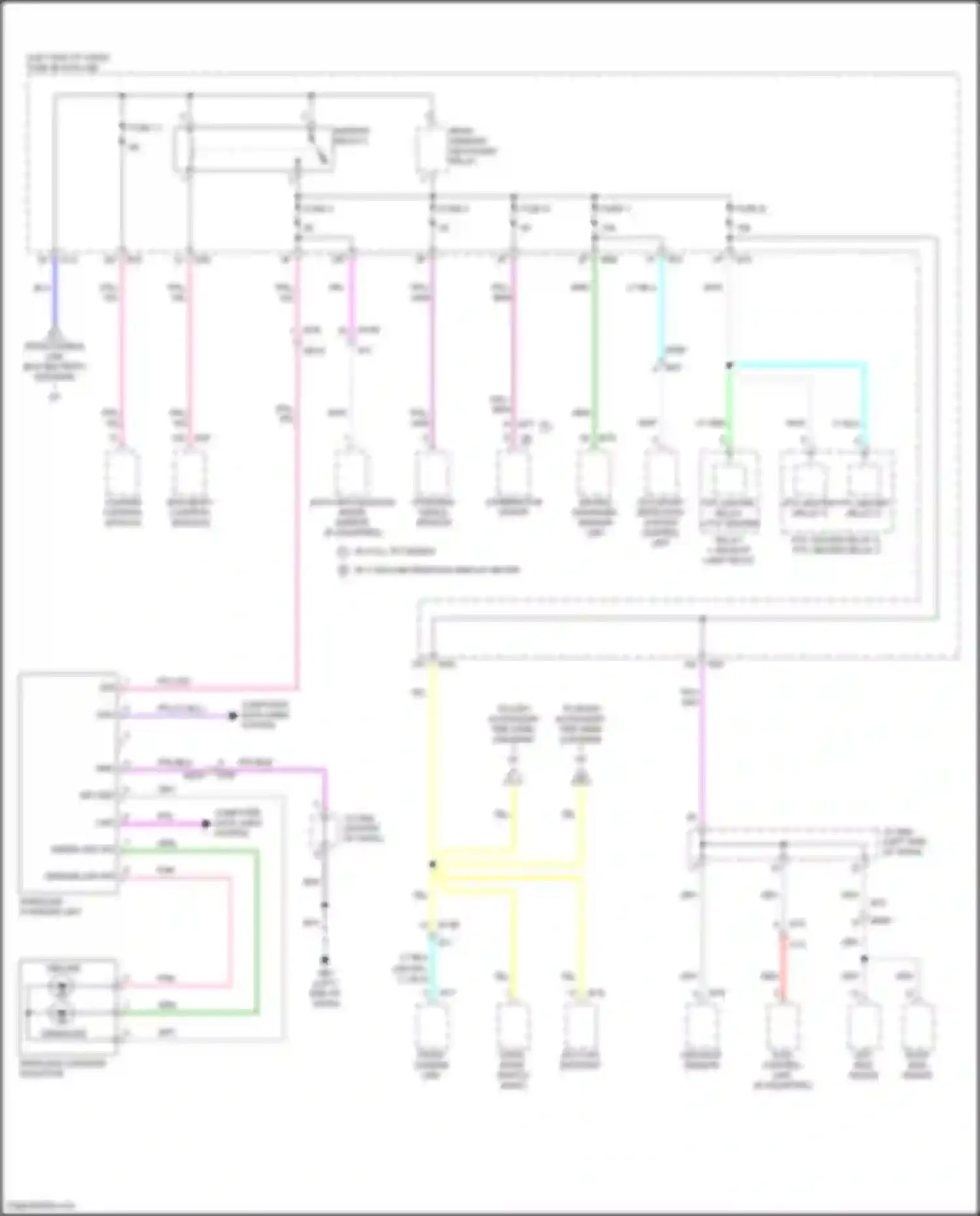 Wiring diagram awd control unit for Nissan Rogue III (2020-2024) (5 of 5)