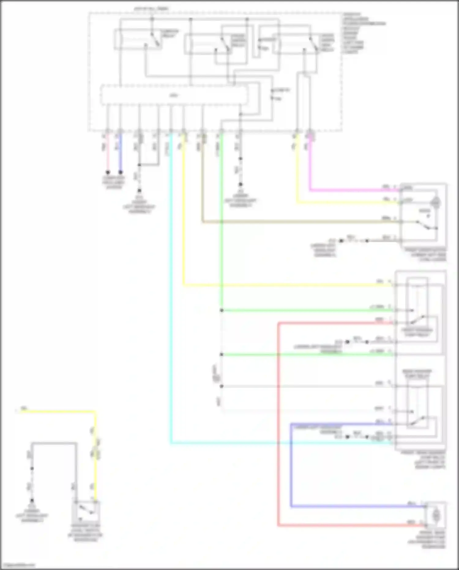 Wiring diagram blk for Nissan Rogue III (2020-2024) (112 of 115)