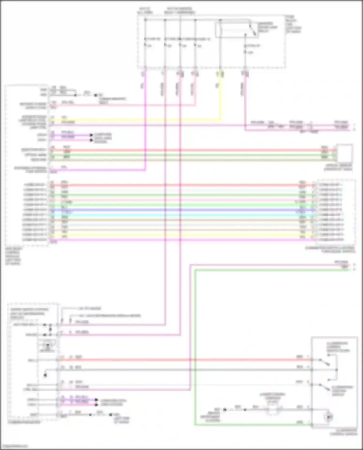Wiring diagram combi sw o/p 5 for Nissan Rogue III (2020-2024) (2 of 2)