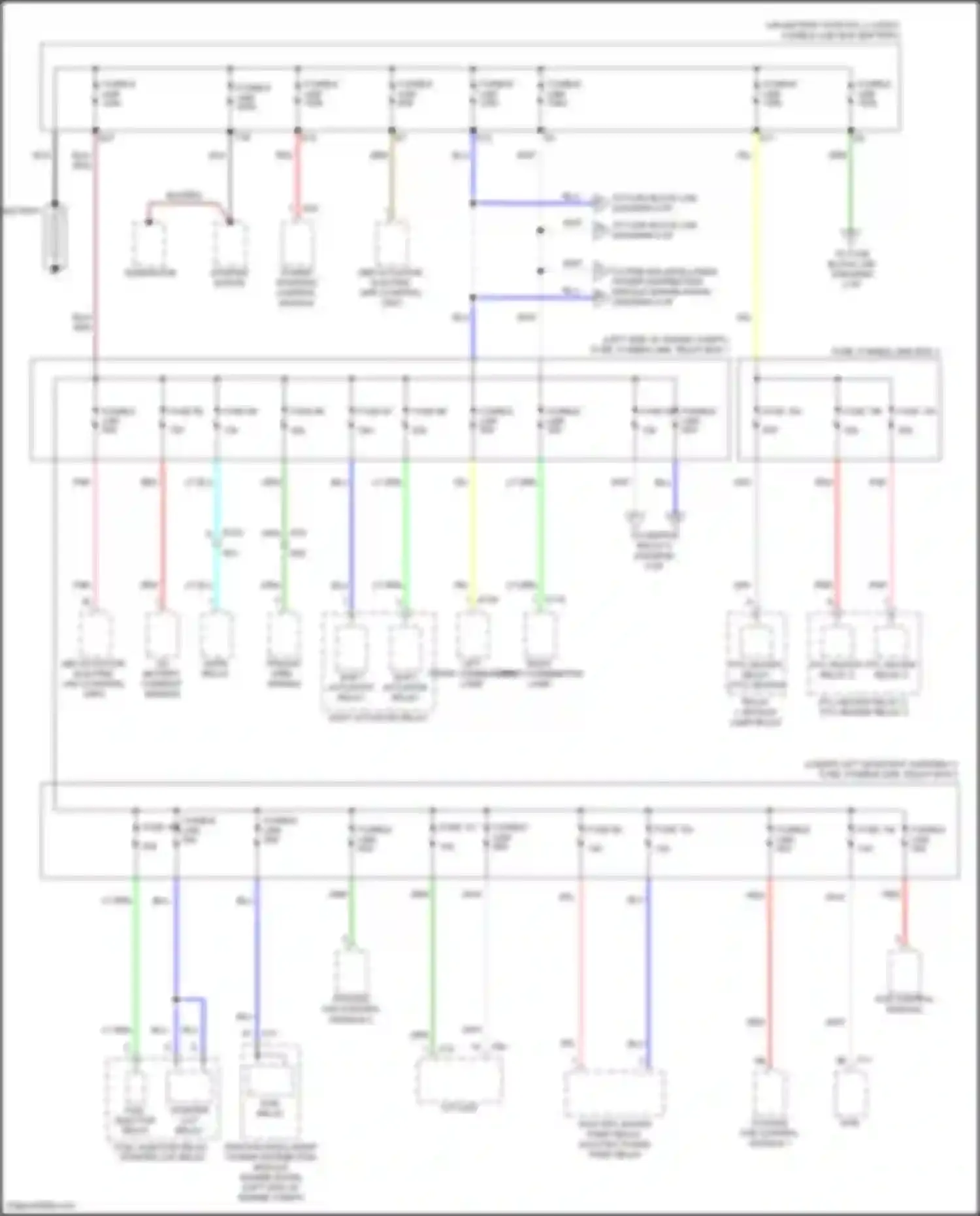 Wiring diagram cooling fan control module 2 for Nissan Rogue III (2020-2024) (5 of 5)