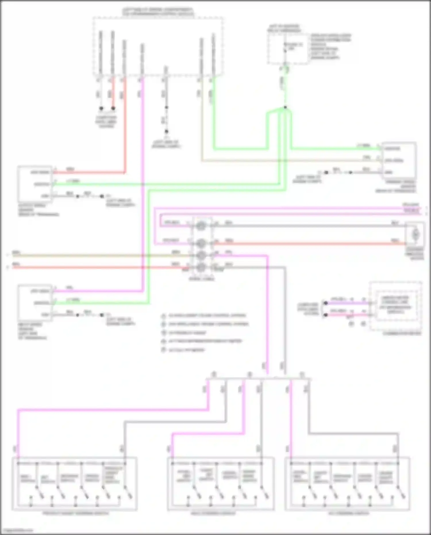 Wiring diagram distance switch for Nissan Rogue III (2020-2024) (1 of 1)