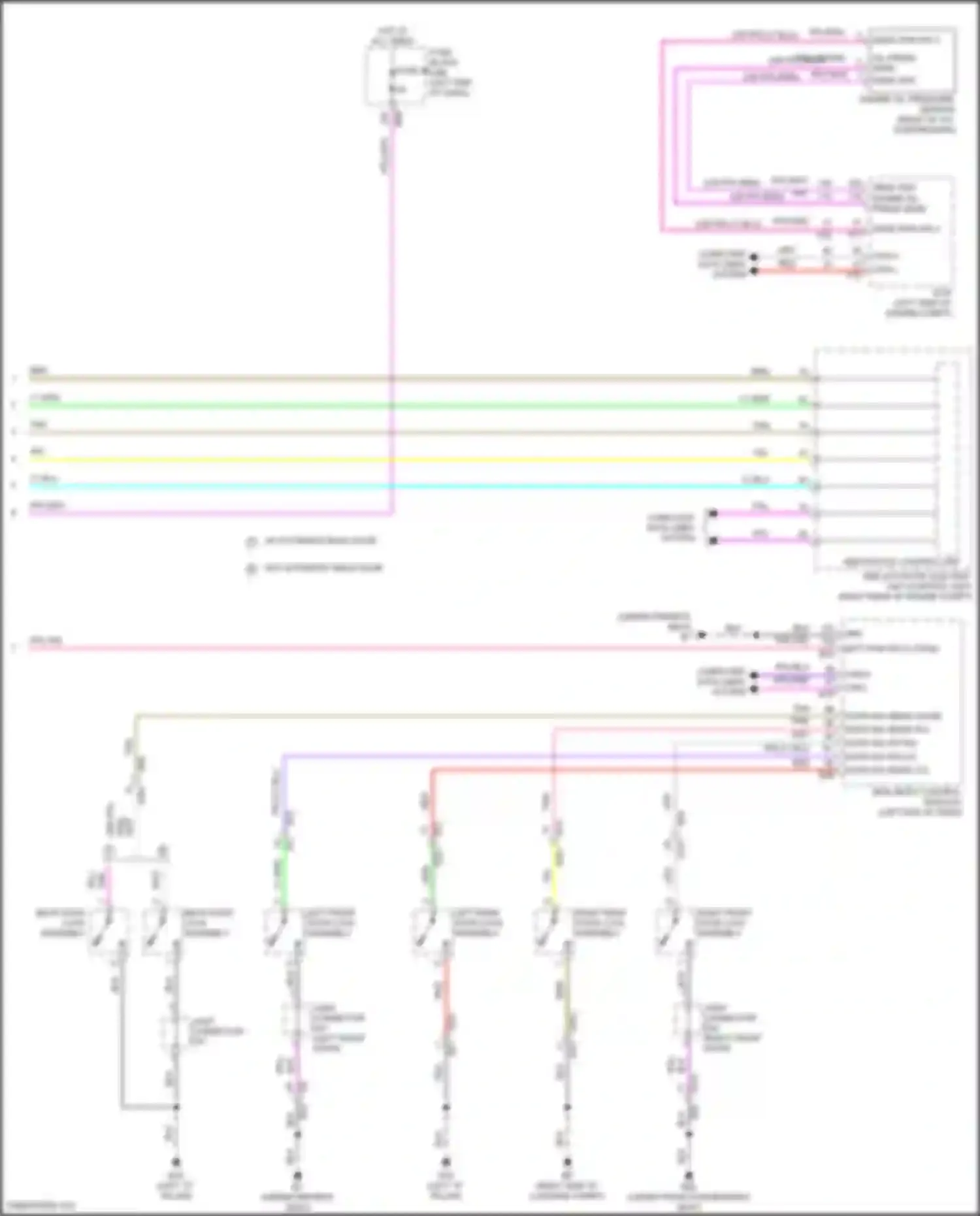Wiring diagram engine oil pressure sensor for Nissan Rogue III (2020-2024) (1 of 3)