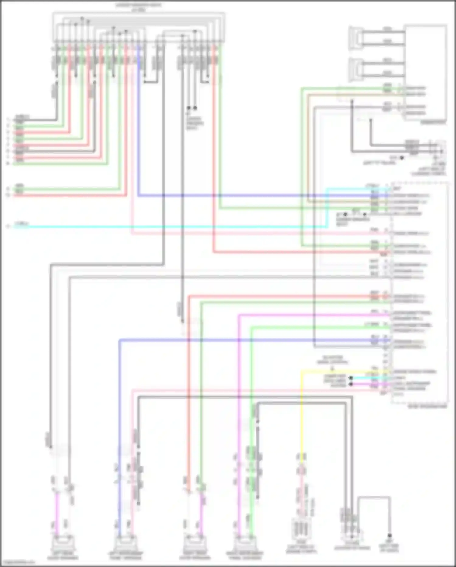 Wiring diagram engine speed signal for Nissan Rogue III (2020-2024) (1 of 3)